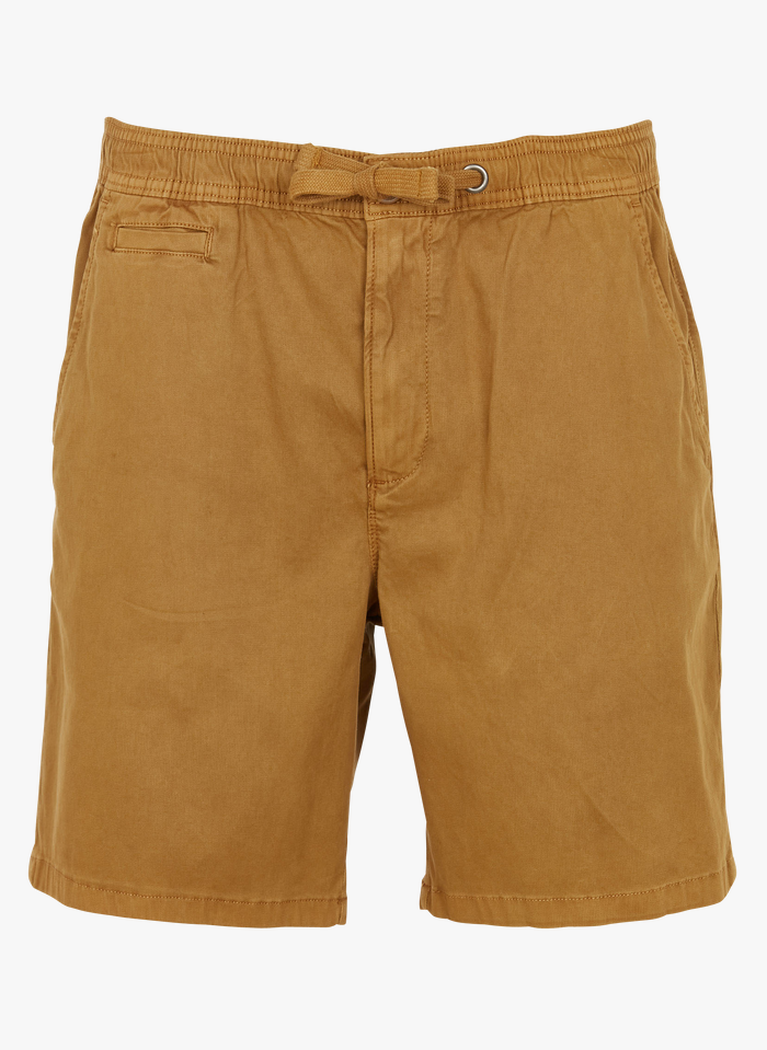 SUPERDRY Shorts aus Baumwoll-Twill in Braun