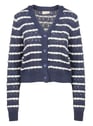 THE KORNER NAVY-WHITE Gestreift