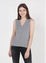VILA Medium Grey Melange Grau
