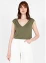 VILA Four Leaf Clover Khaki