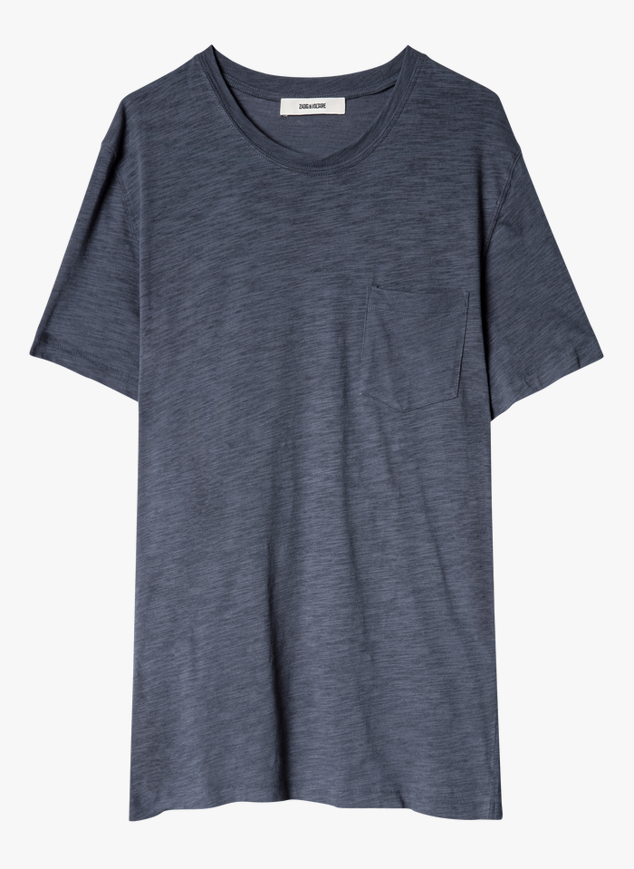 ZADIG&VOLTAIRE Rundhals-T-Shirt aus Baumwolle, Regular Fit in Grau