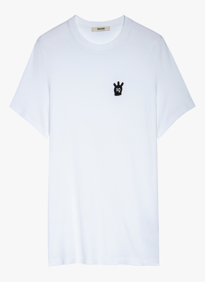 ZADIG&VOLTAIRE Rundhals-T-Shirt aus Bio-Baumwolle, Regular Fit in Weiß