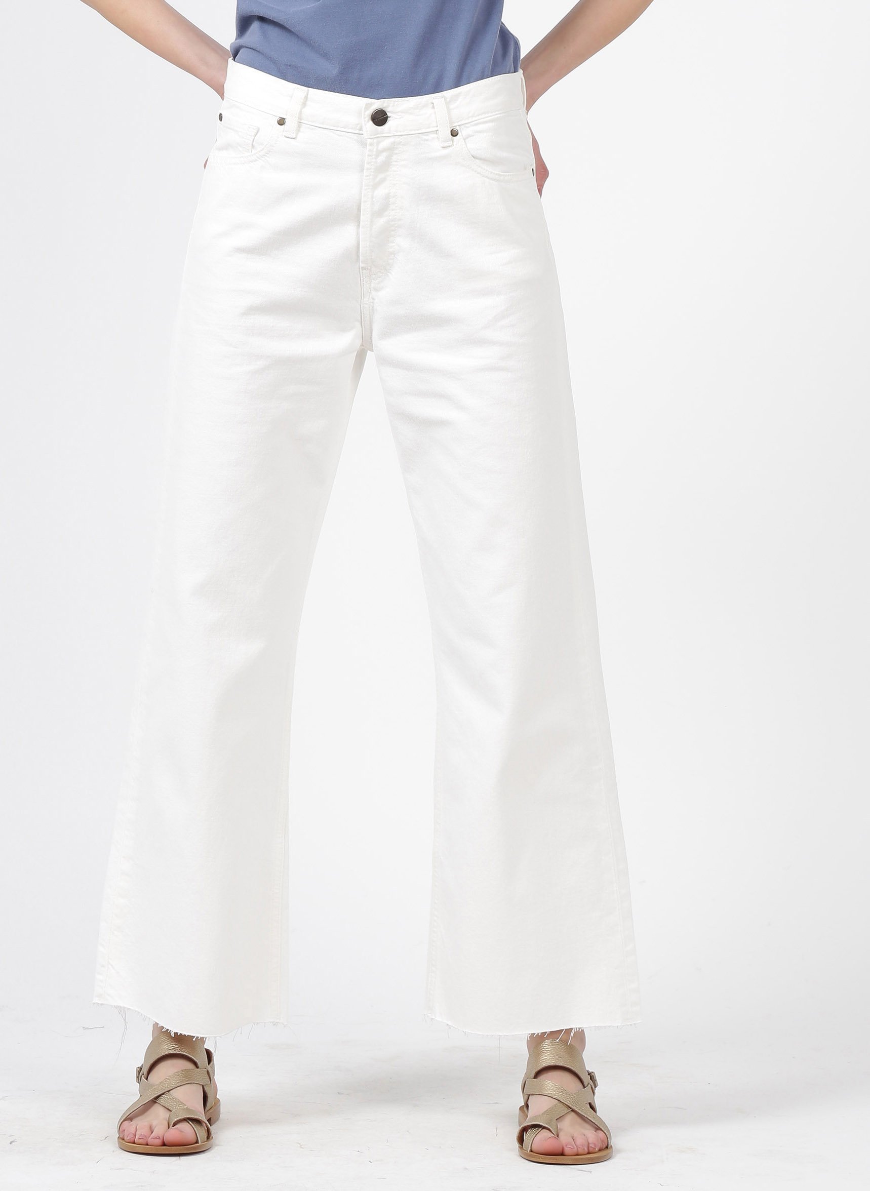 wide leg jeans off white