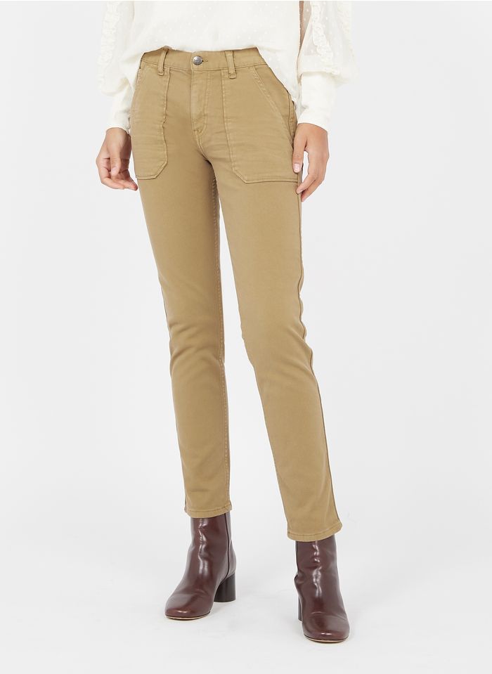 ACQUAVERDE Khaki Straight jeans with regular waist