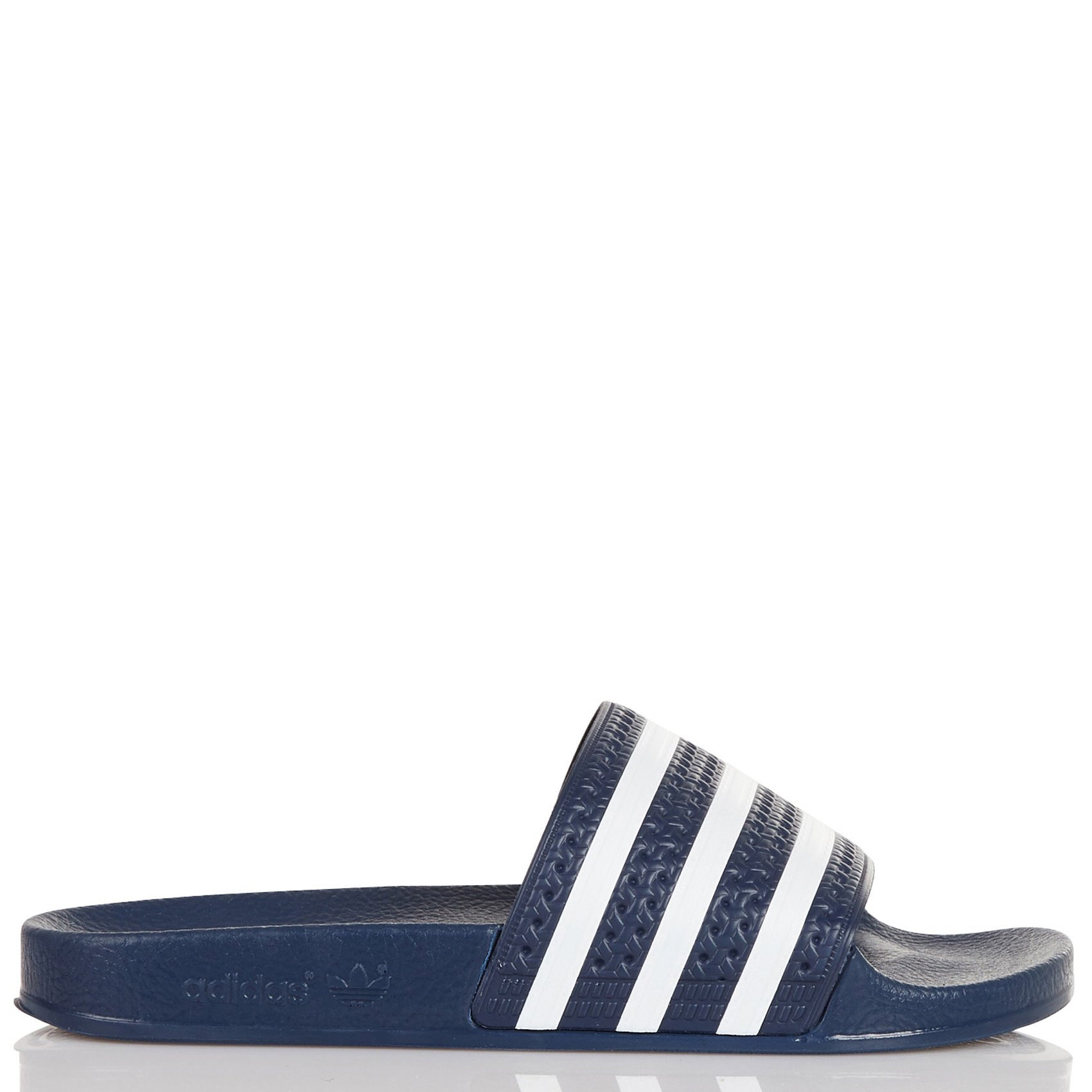 adidas blue and white slides