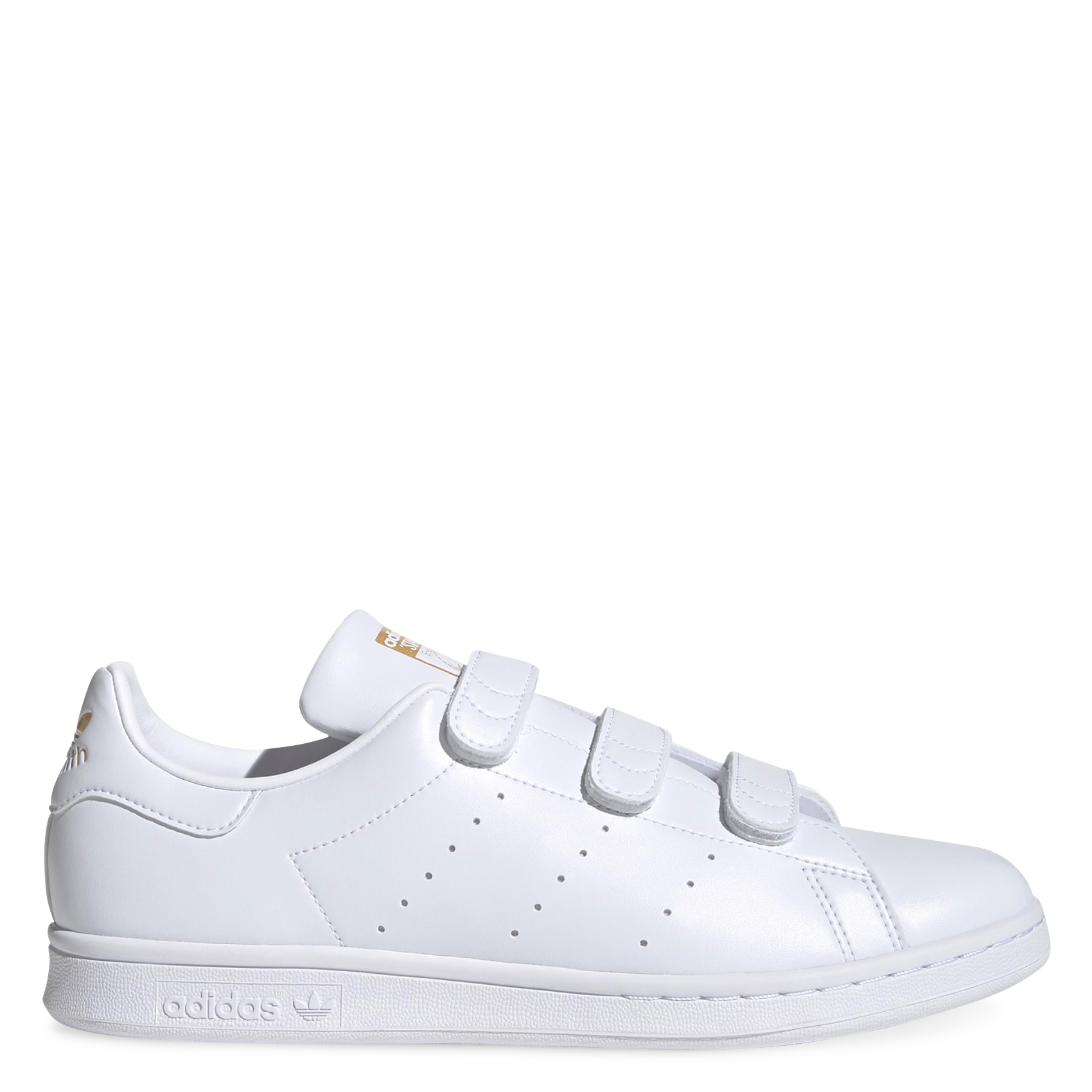 Stan Smith - Low-top Velcro Sneakers Ftwwht/ftwwht/goldmt Adidas - Men | Place des Tendances