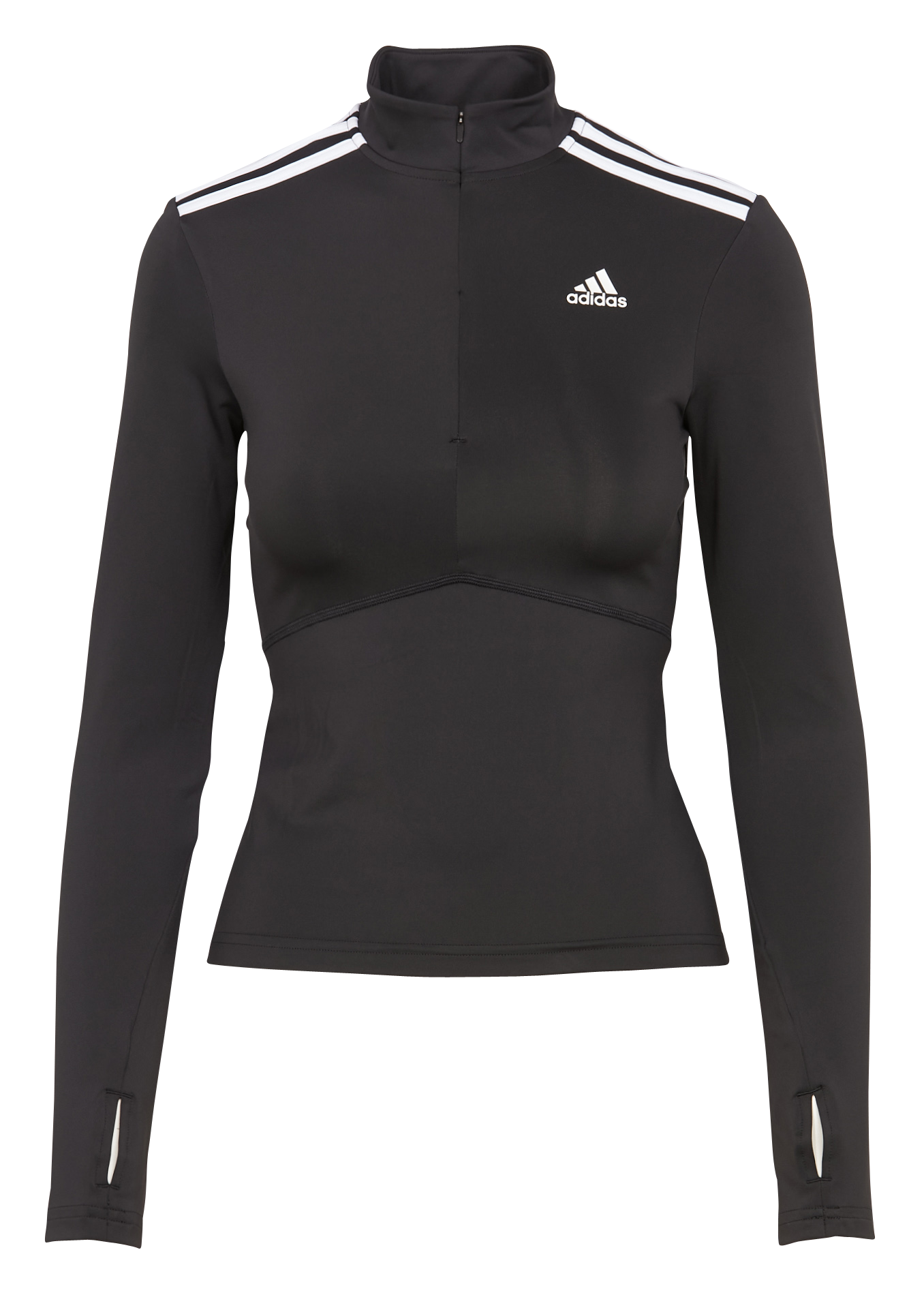 adidas black and white long sleeve top