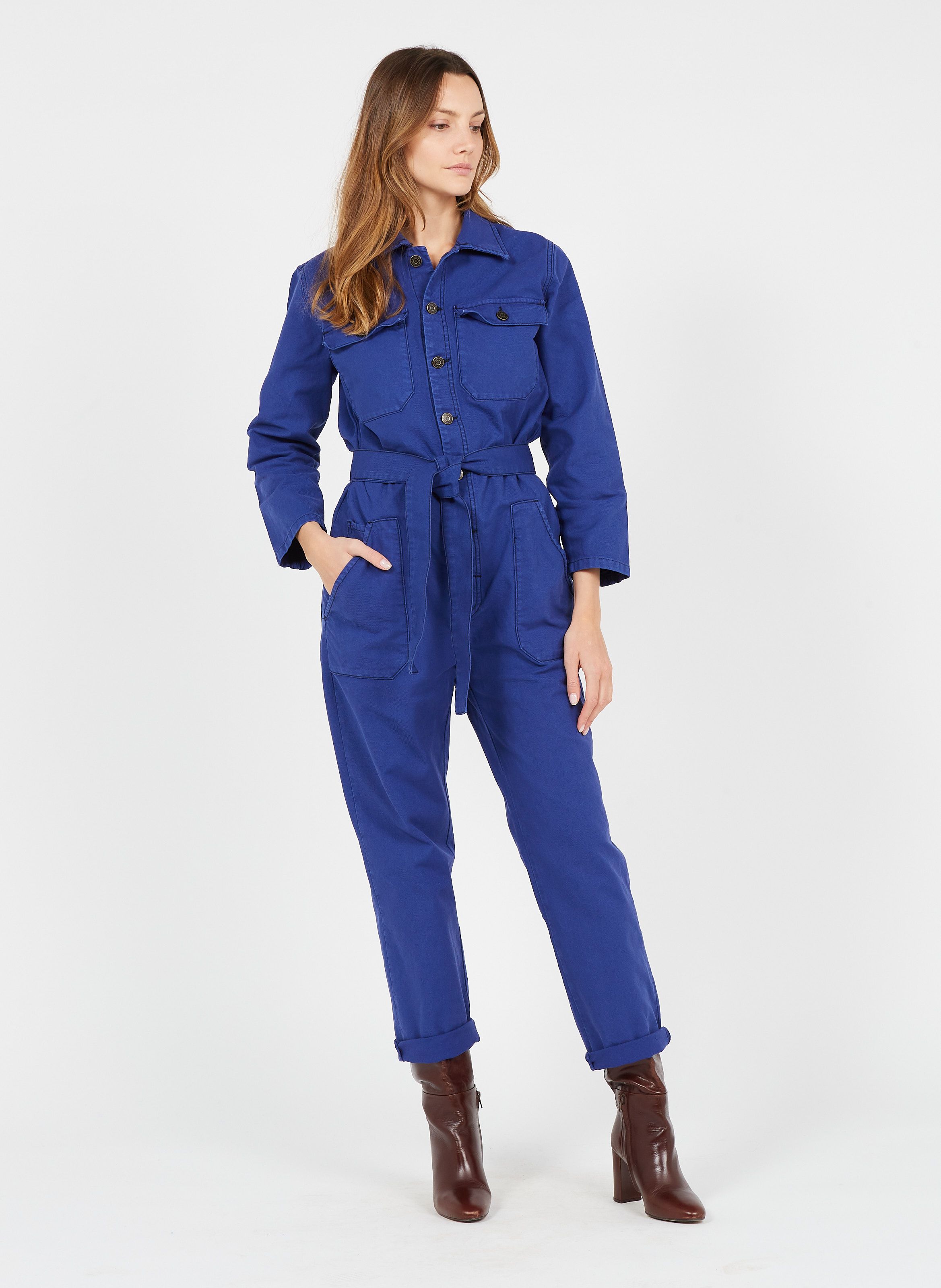 blue boiler suit womens