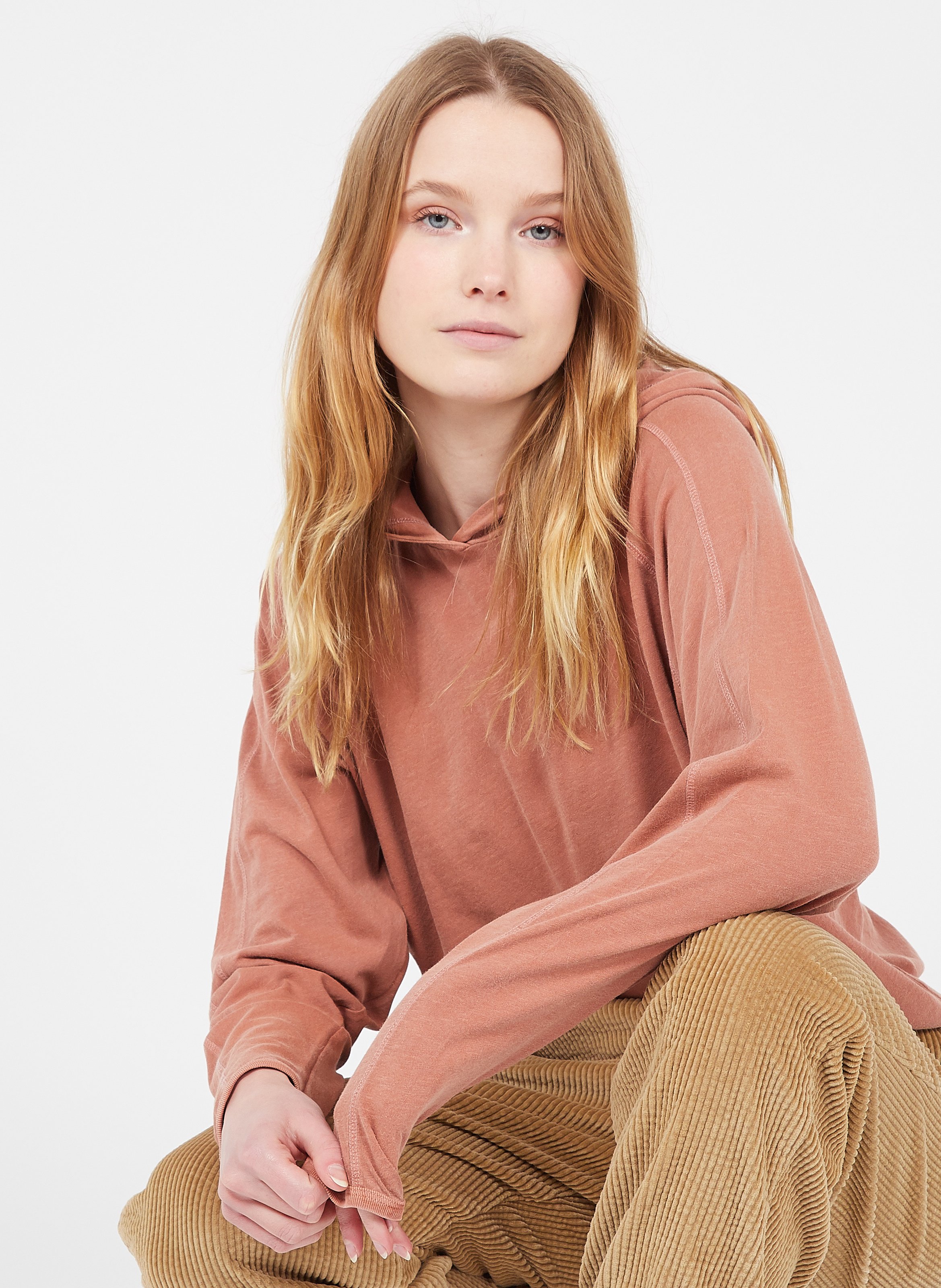Sale Hooded Organic Cotton T-shirt 