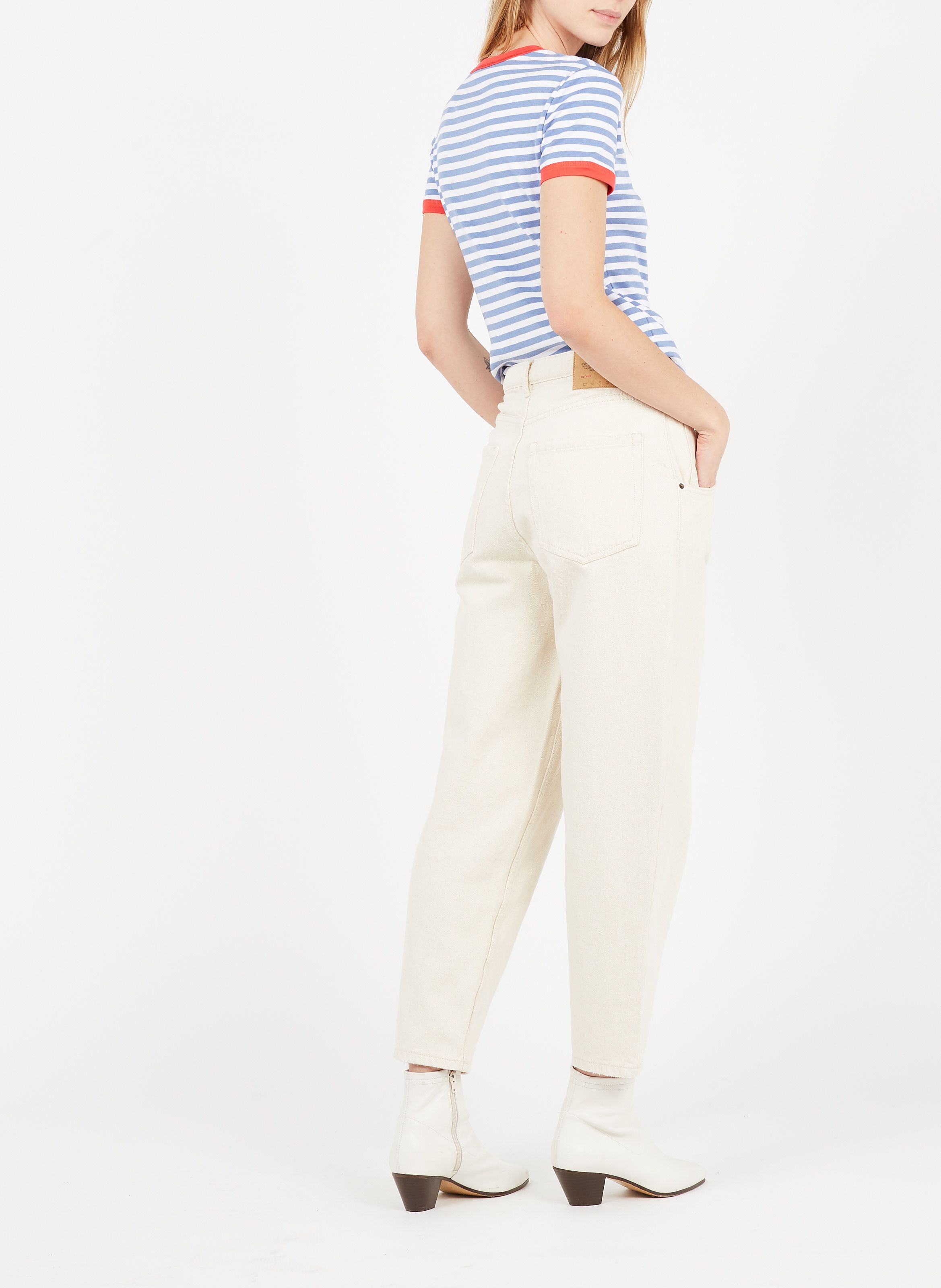 american vintage white jeans