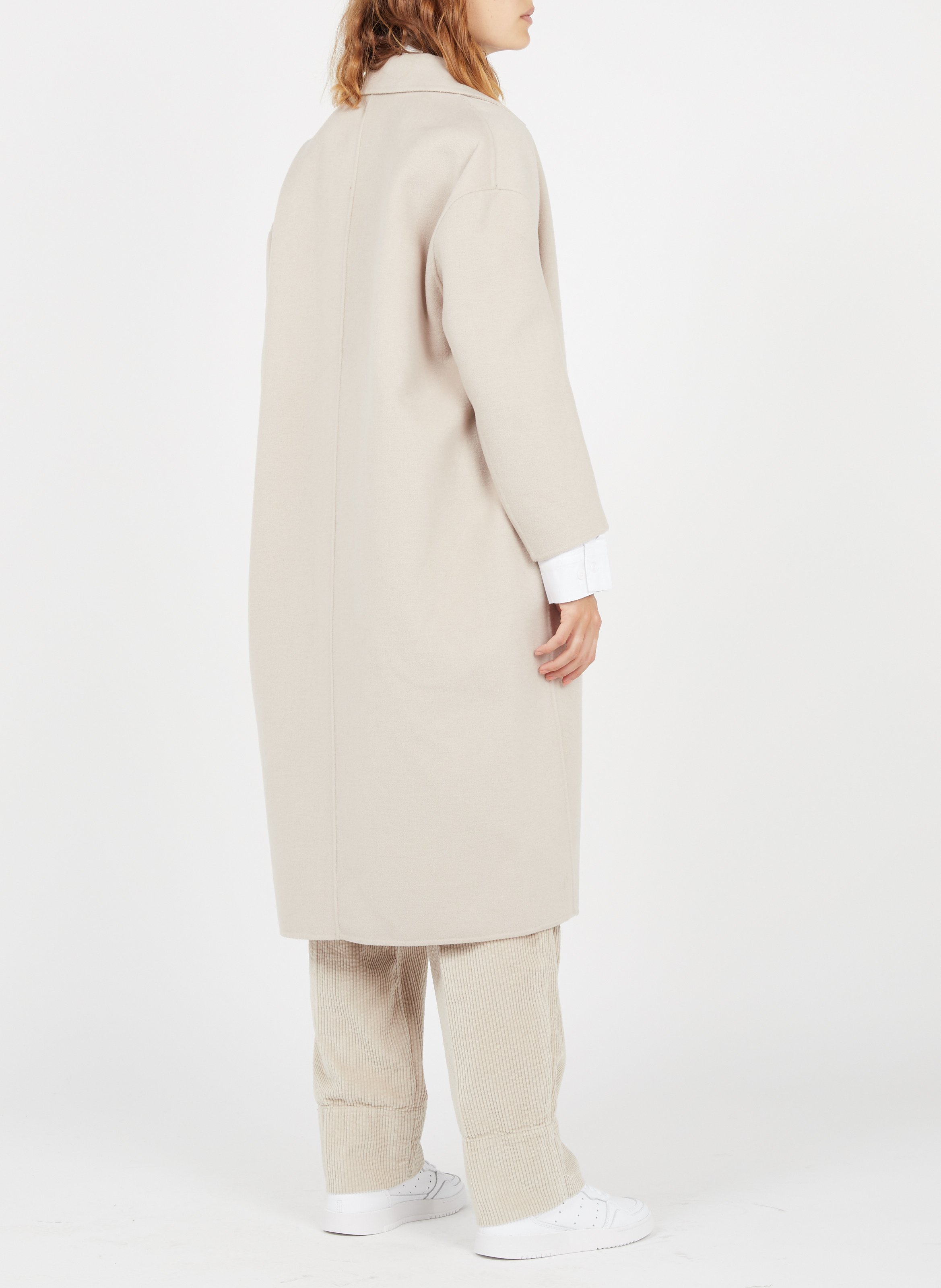 long beige coat