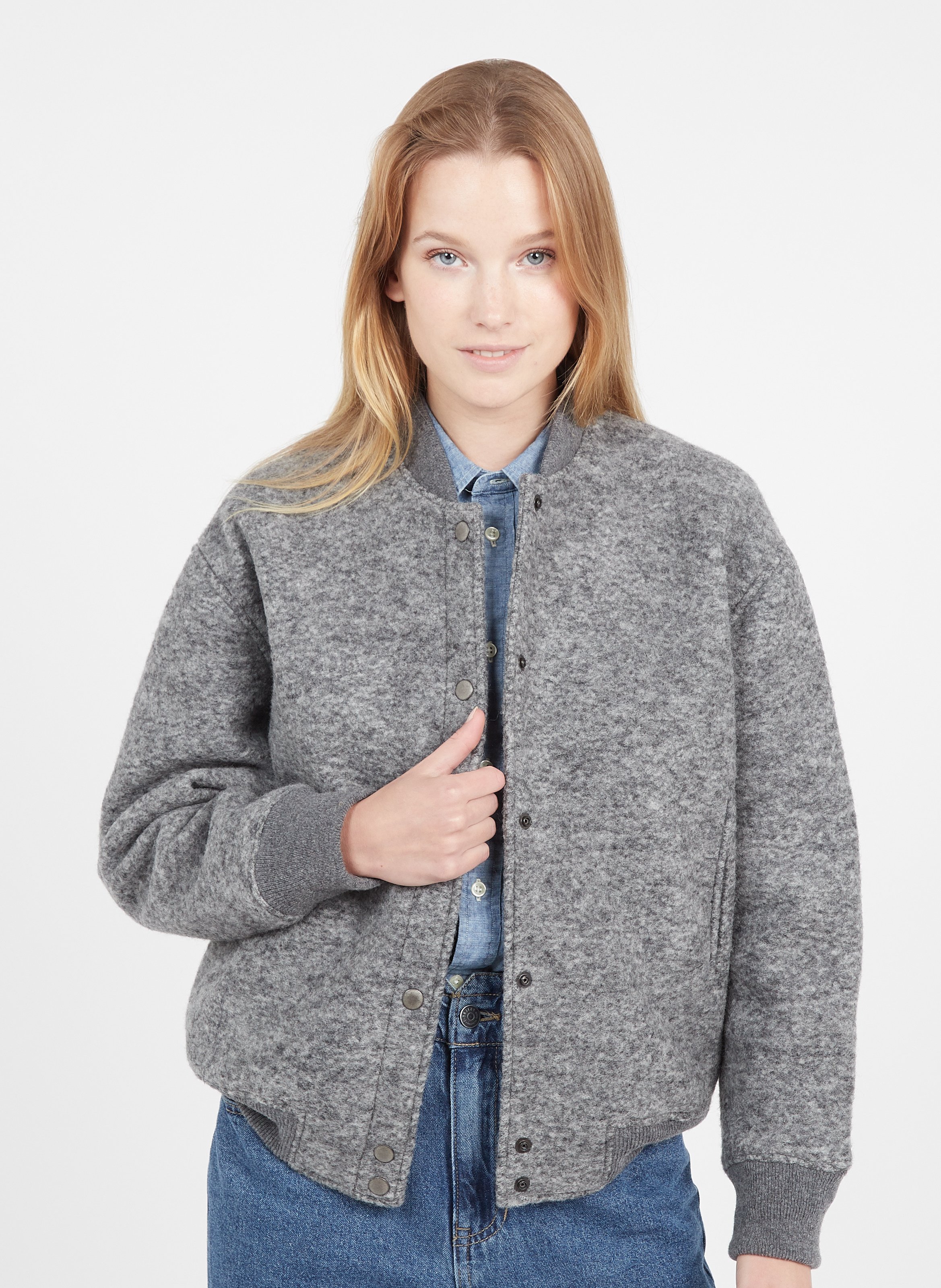 wool bomber jacket