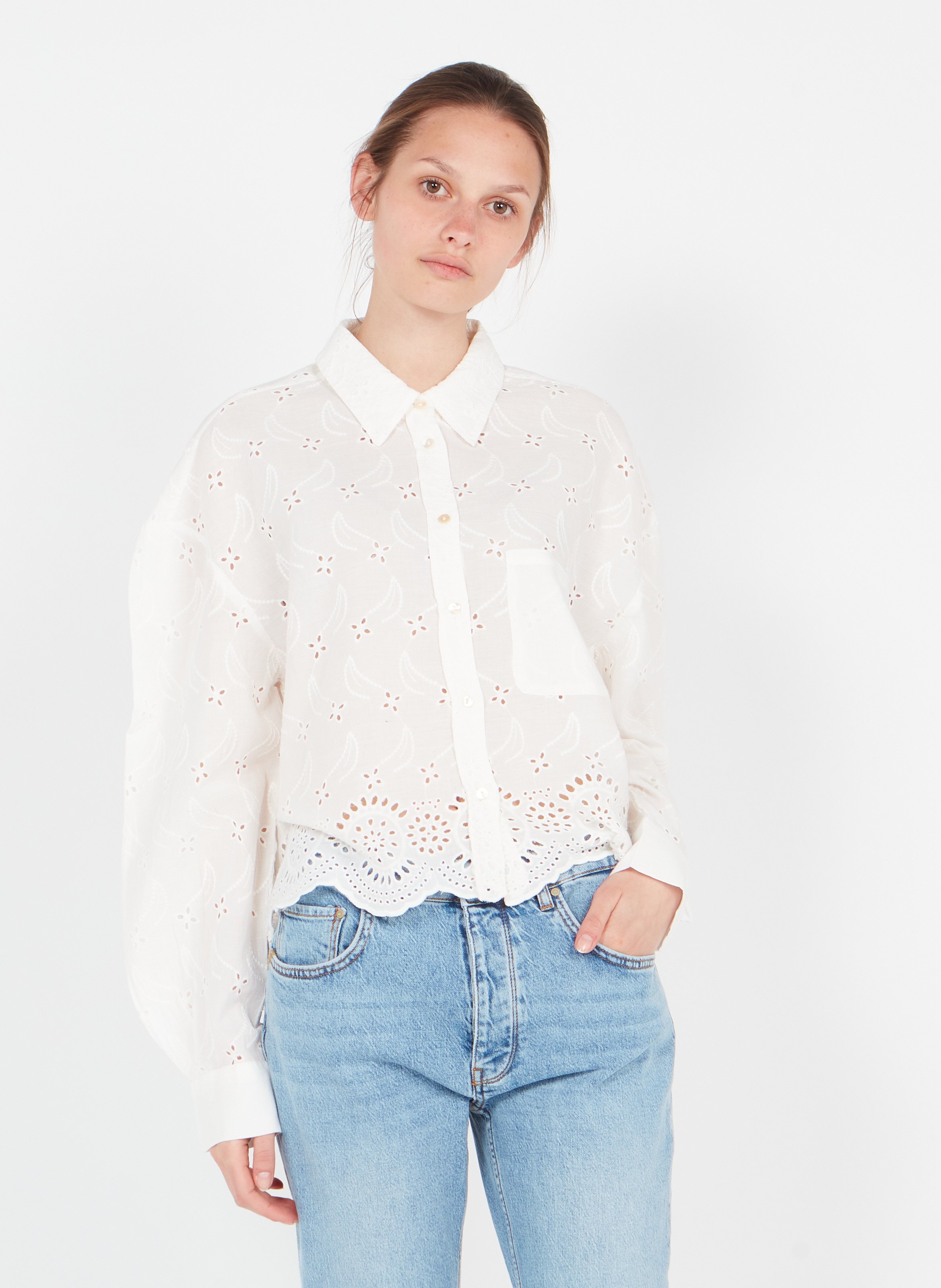Classic Collar Blanc An'ge - Women 