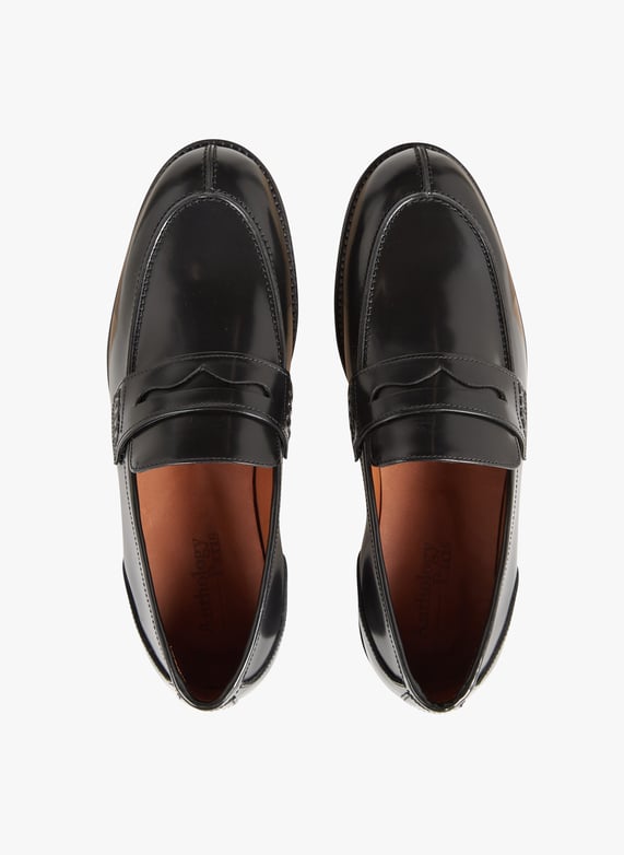 ANTHOLOGY PARIS Black Smooth leather loafers