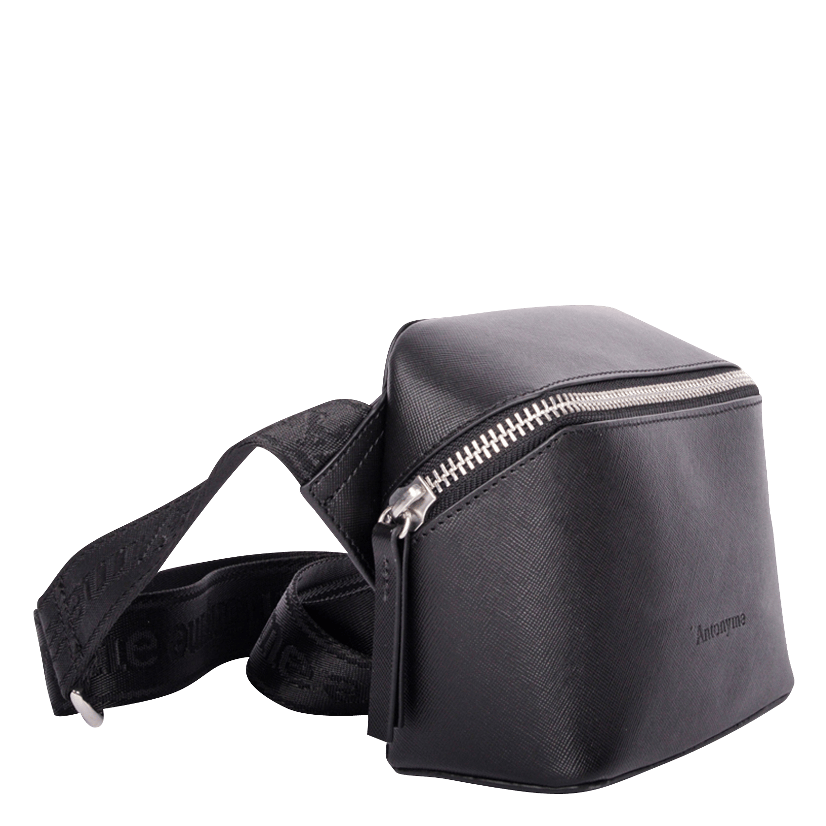 Zipup Small Leather Bag Noir Antonyme Men Place des Tendances