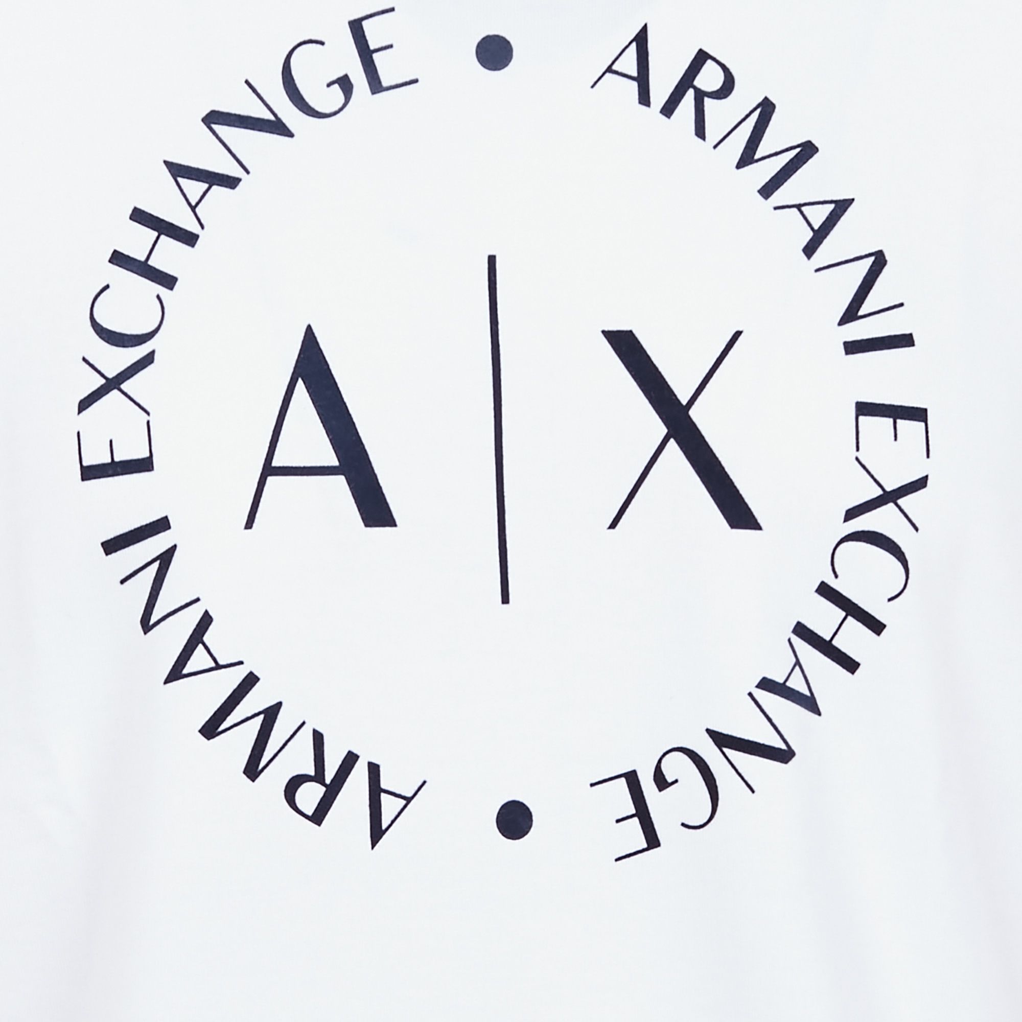 Regular fit Screen printed Sweatshirt White Armani Exchange Men