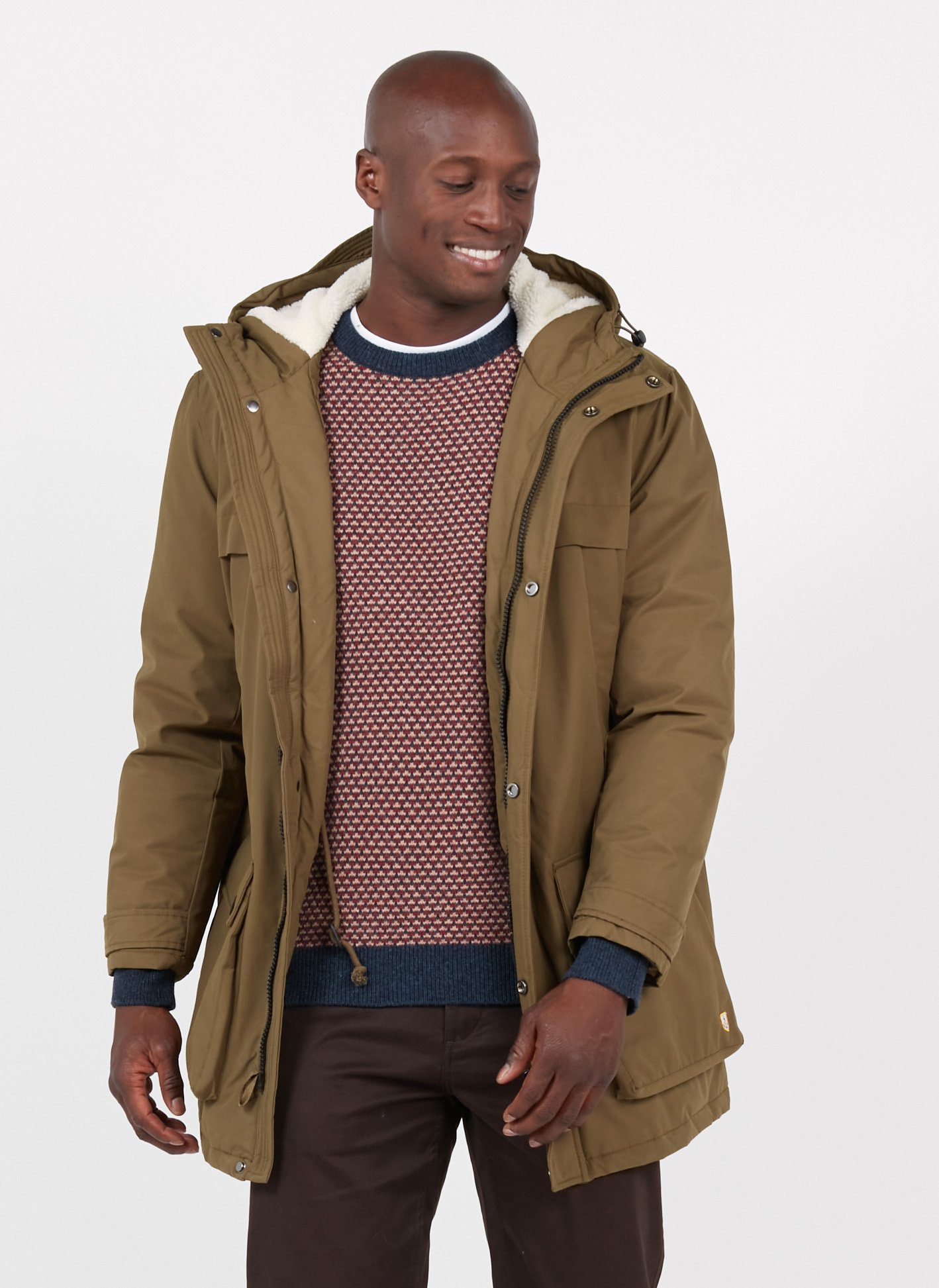 khaki waterproof parka