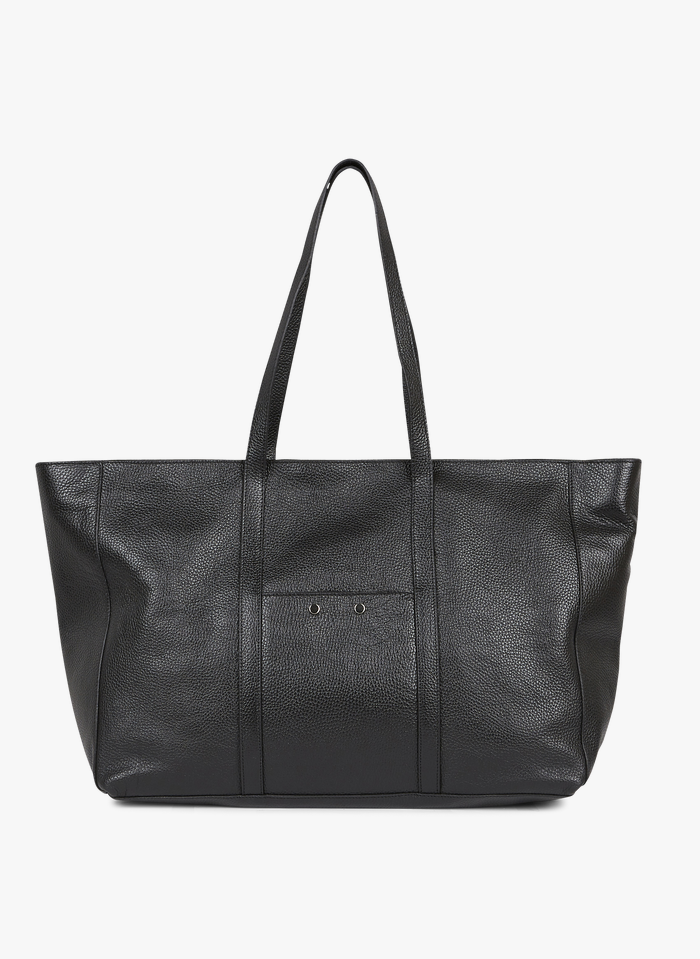 AU PRINTEMPS PARIS Black Leather bag