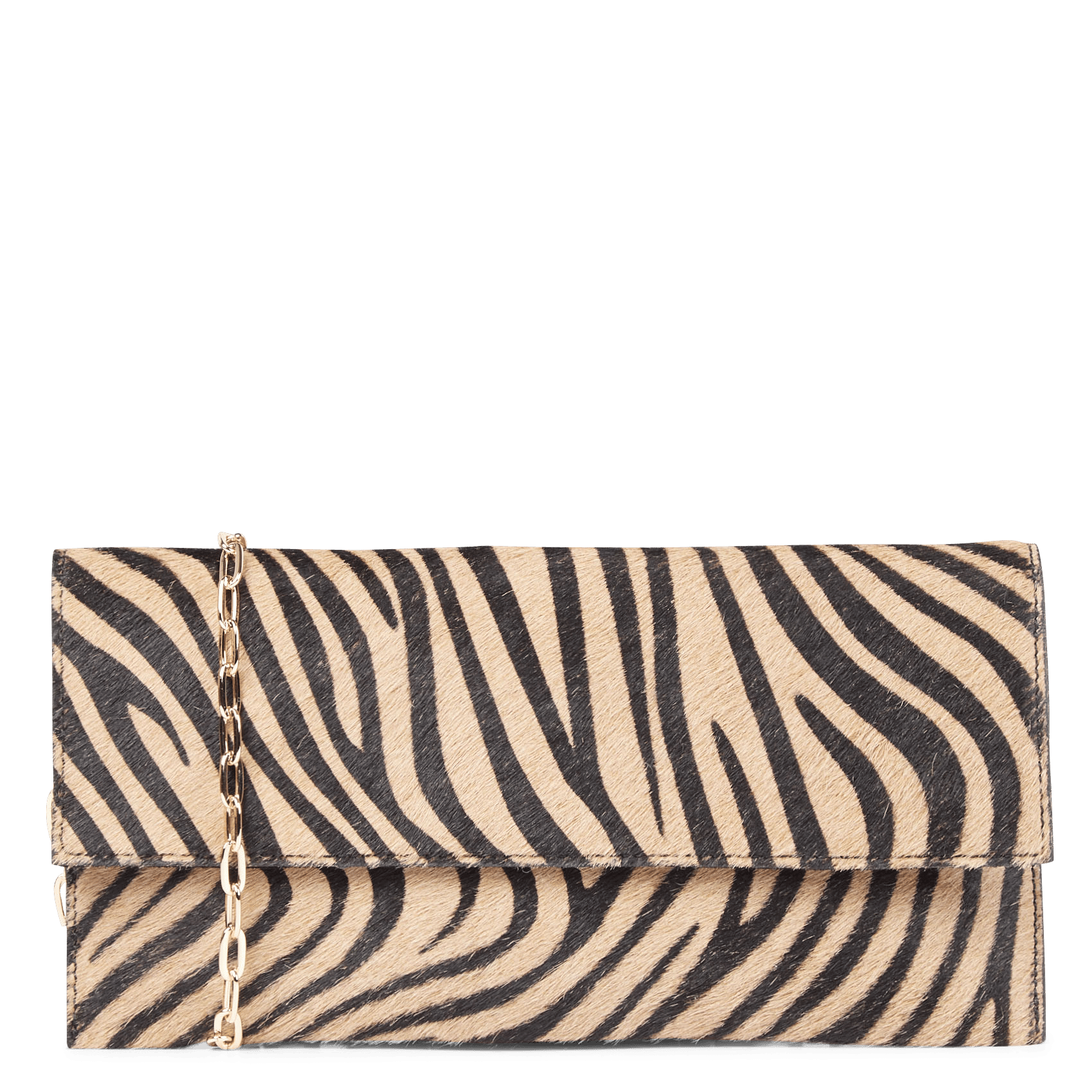 zebra print clutch bag