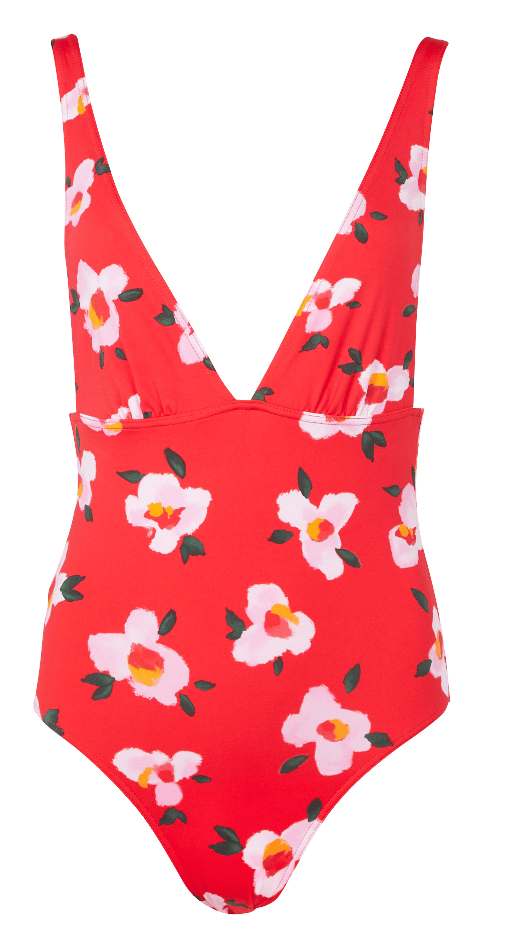 Floral Print One Piece Swimsuit Rouge Banana Moon Women Place Des Tendances