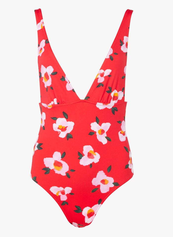 Floral Print One Piece Swimsuit Rouge Banana Moon Women Place Des Tendances Floral Print One Piece Swimsuit Rouge Banana Moon Women Place Des Tendances