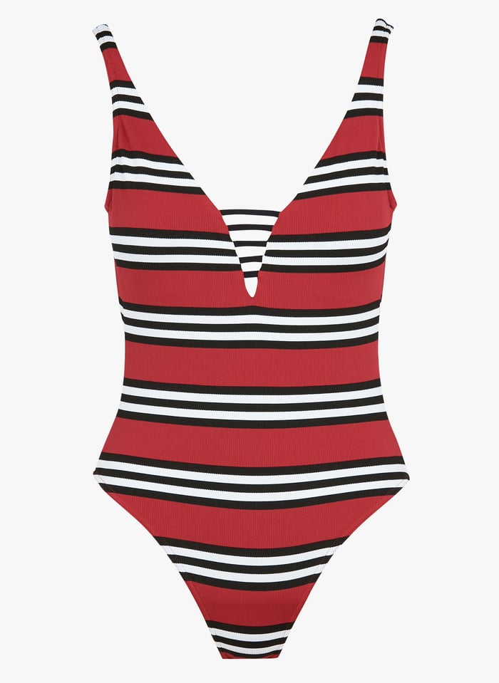 Striped One Piece Swimsuit Cerise Banana Moon Women Place Des Tendances Striped One Piece Swimsuit Cerise Banana Moon Women Place Des Tendances