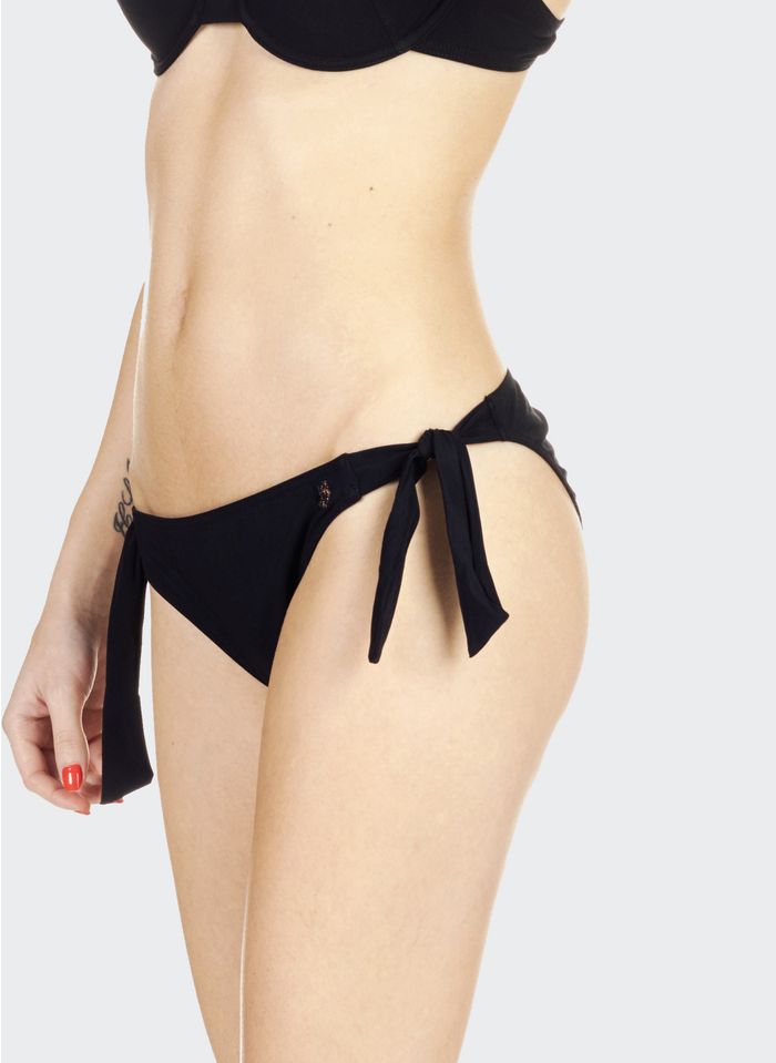 BANANA MOON Black Tie-side bikini bottoms