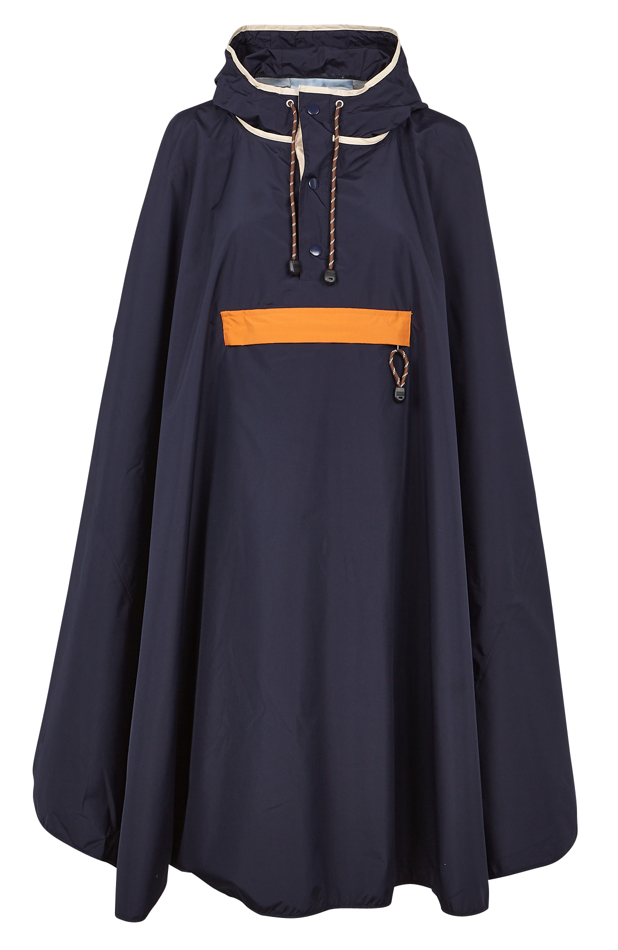 Hooded Waterproof Cape Maritime Blue Becksondergaard Women Place