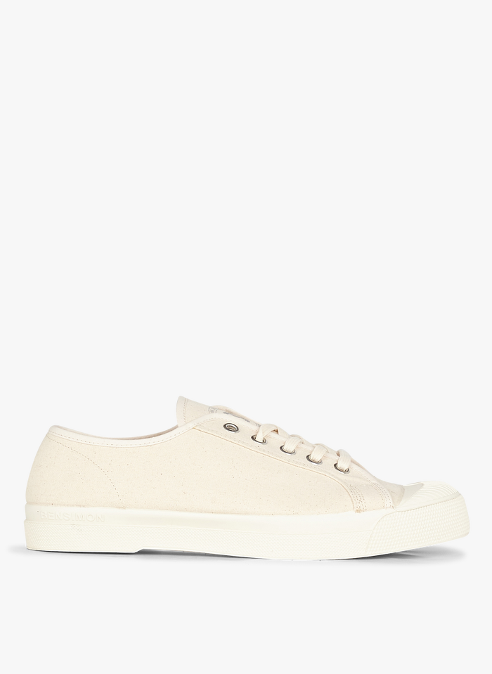 BENSIMON White Low-top cotton sneakers