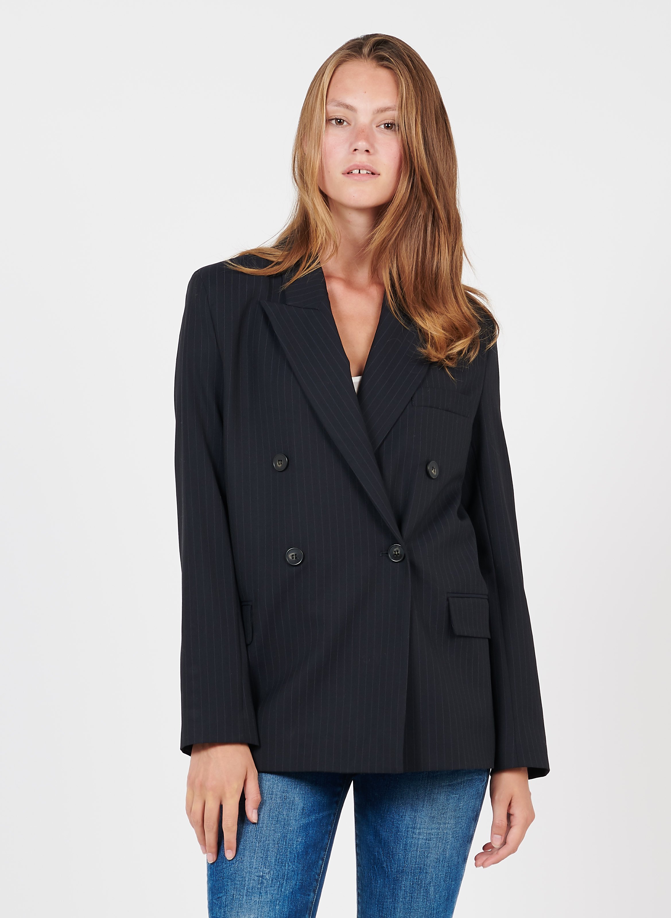 pinstripe jacket womens