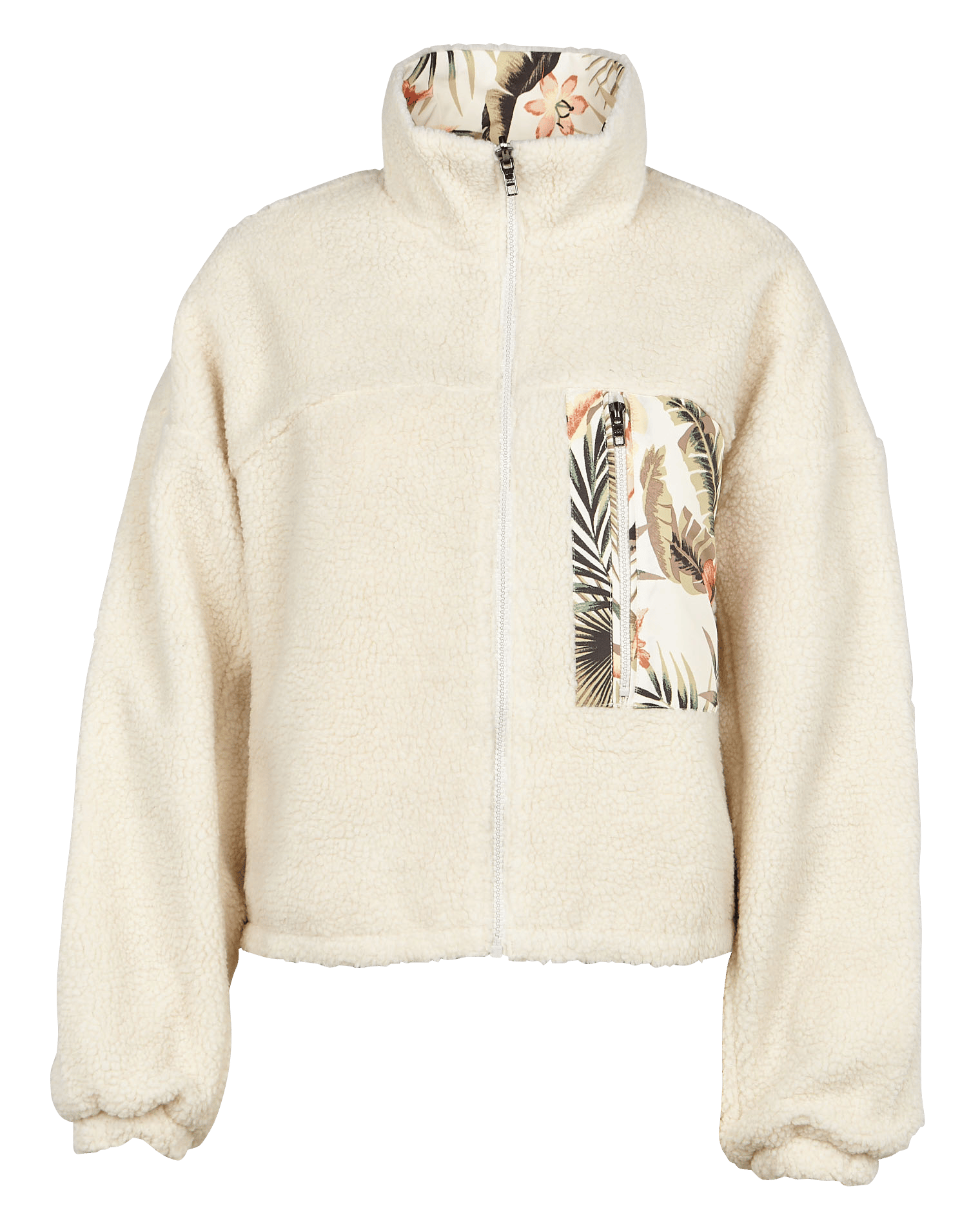 reversible fleece coat