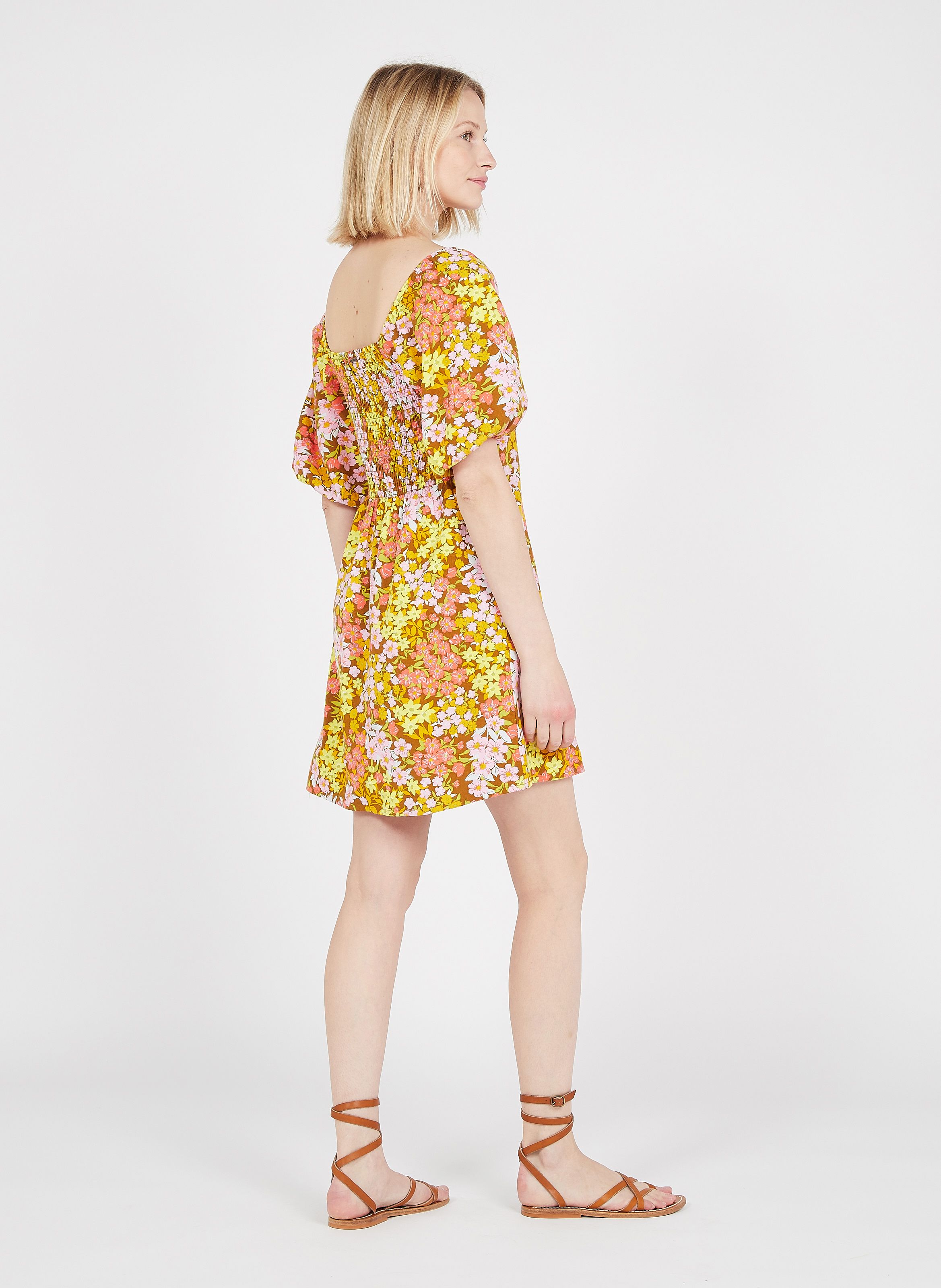 billabong yellow floral dress