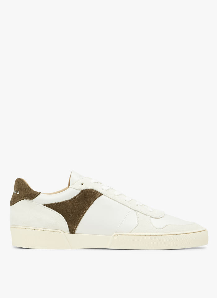 BOBBIES White Leather low-top sneakers