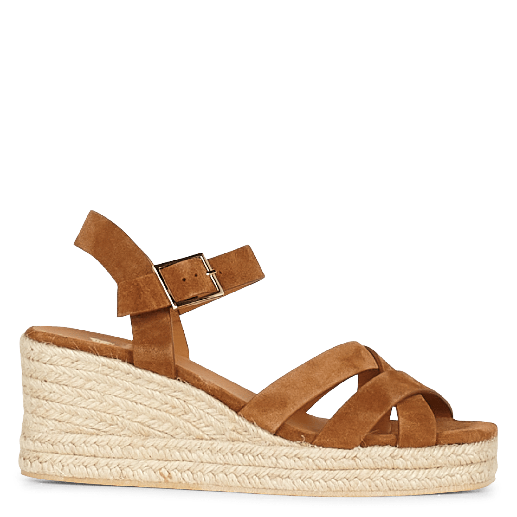 Sale Metallic Leather Wedge Sandals 