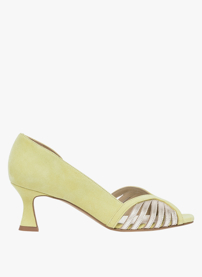 BOCAGE Yellow Leather pumps