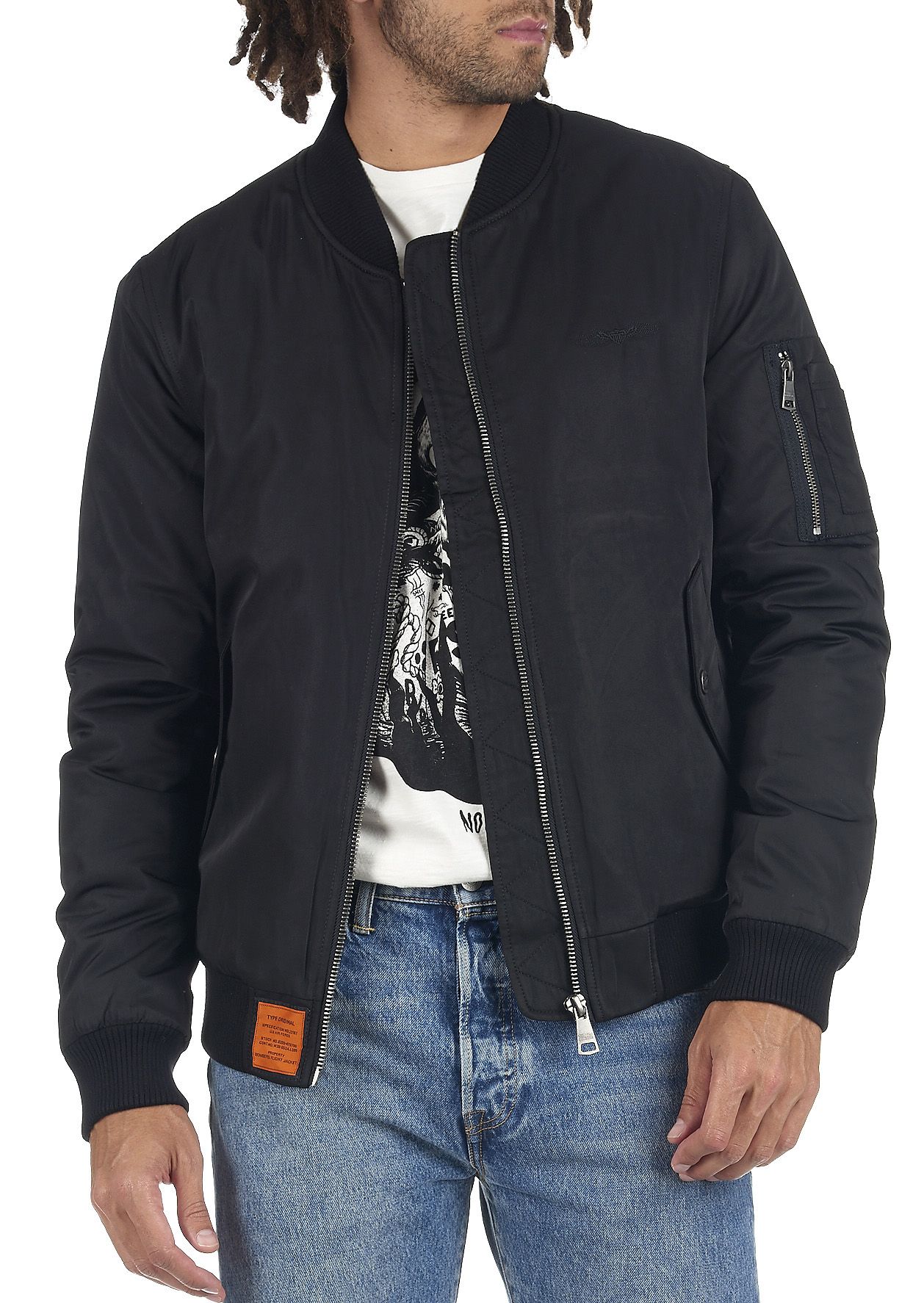 Bomber noir 2024 homme