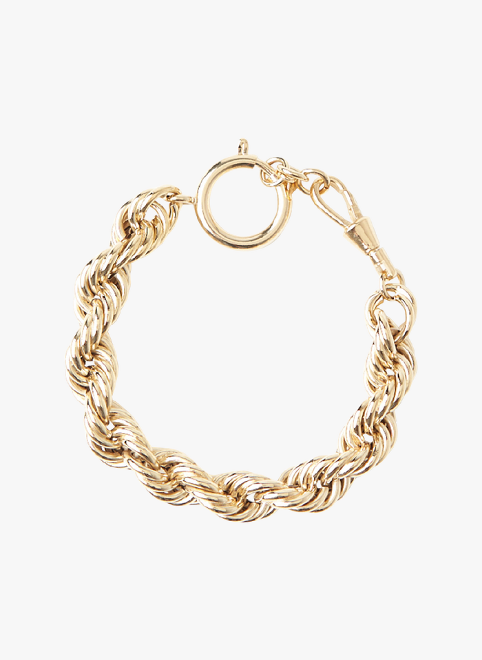 BONANZA PARIS Golden Twisted gold-plated brass bracelet
