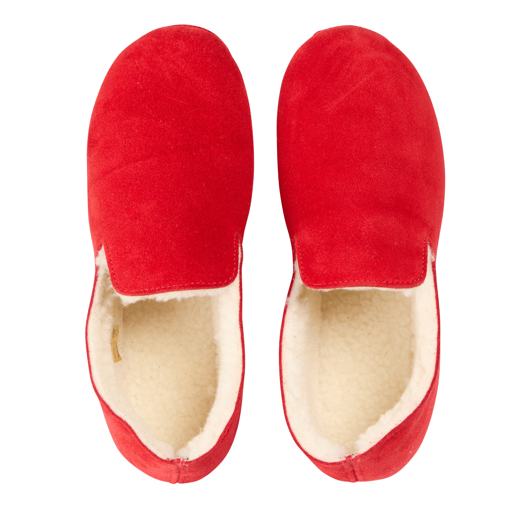 Faux Fur-lined Suede Slippers Rouge Bosabo - Women | Place des Tendances