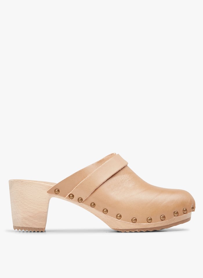 Leather Clogs Beige Bosabo Women Place Des Tendances Leather Clogs Beige Bosabo Women Place Des Tendances