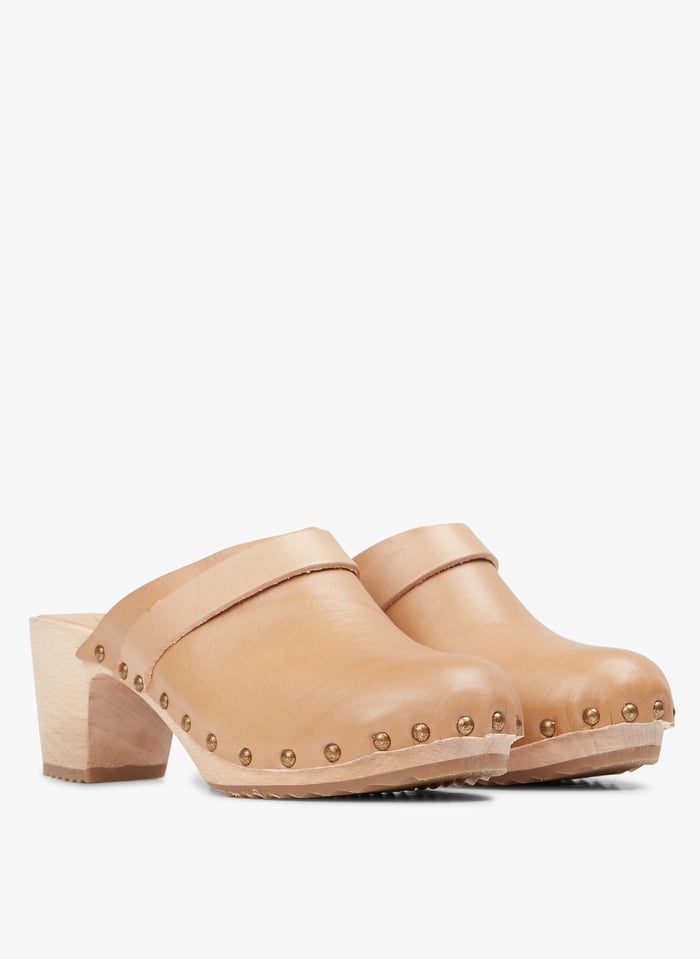 Leather Clogs Beige Bosabo Women Place Des Tendances Leather Clogs Beige Bosabo Women Place Des Tendances