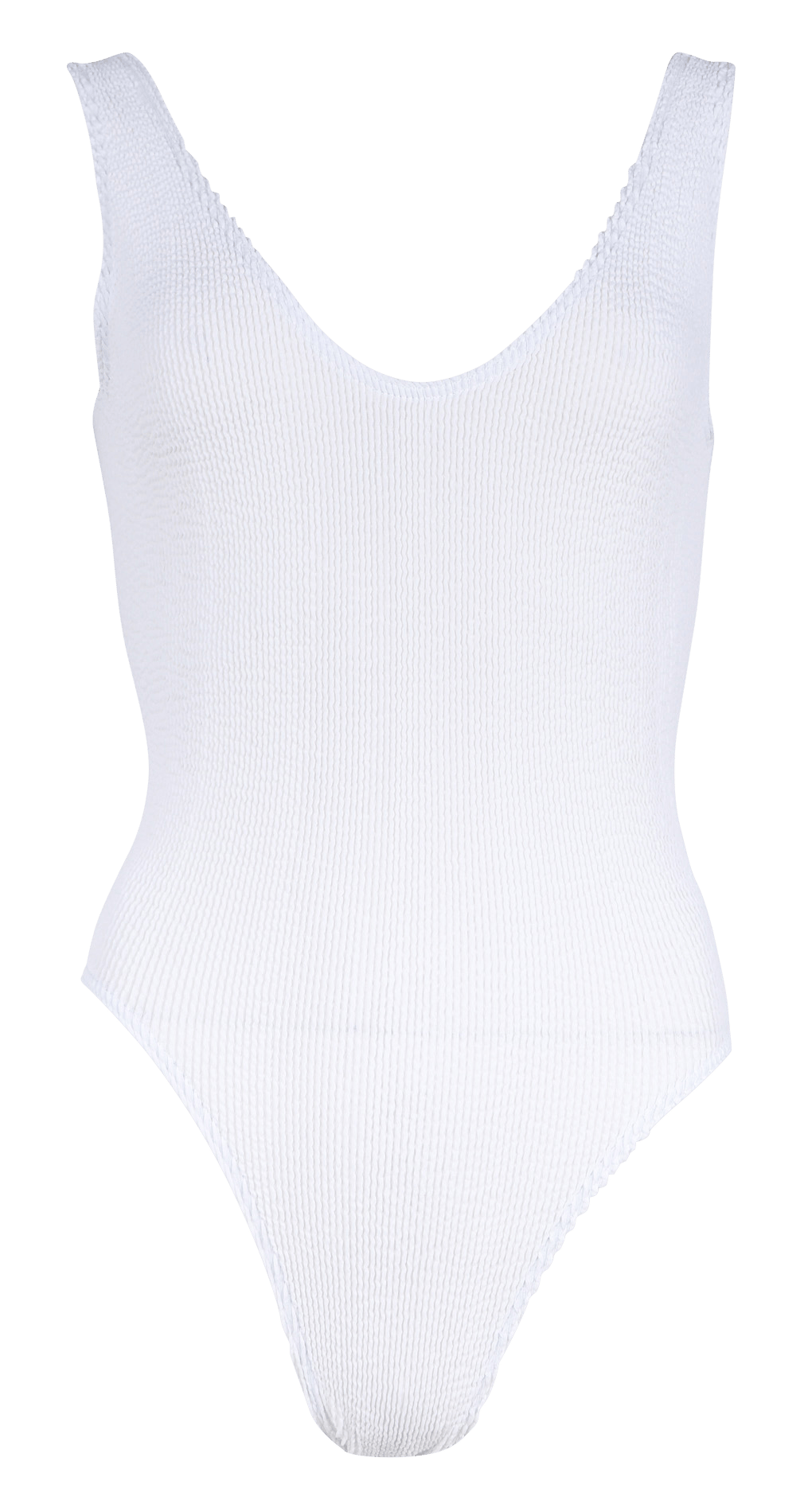 Lowcut Onepiece Swimsuit White Bound Women Place des Tendances