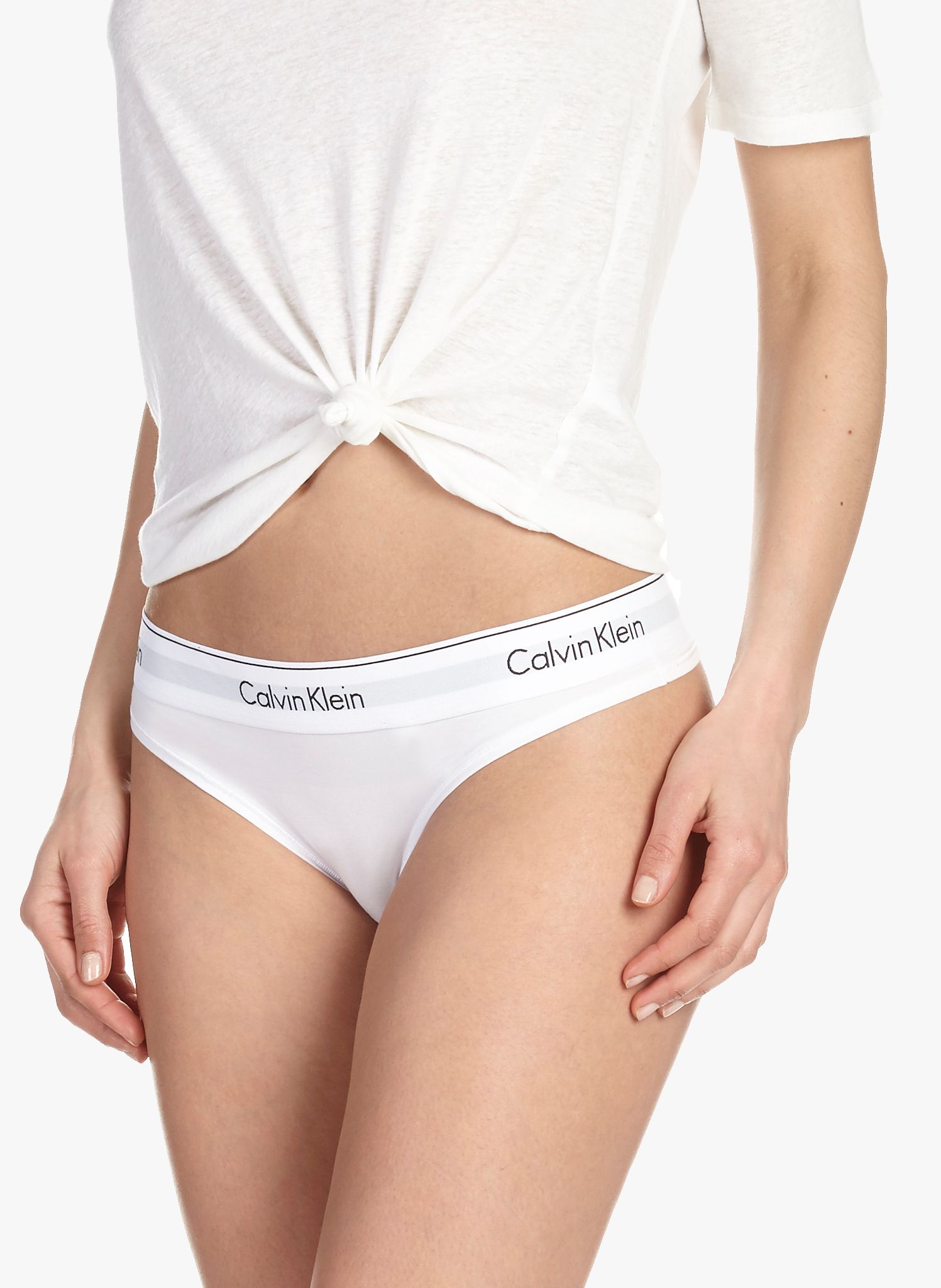 Cotton String White Calvin Klein Underwear - Women