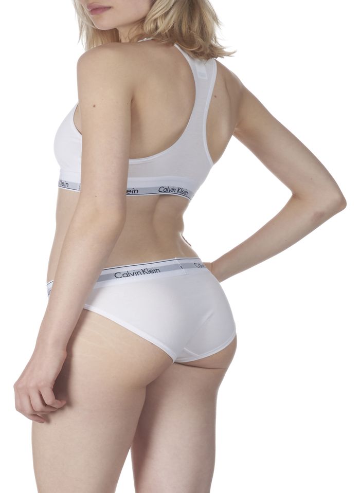 WHITE Cotton bra without push-up - XS - VivienVance