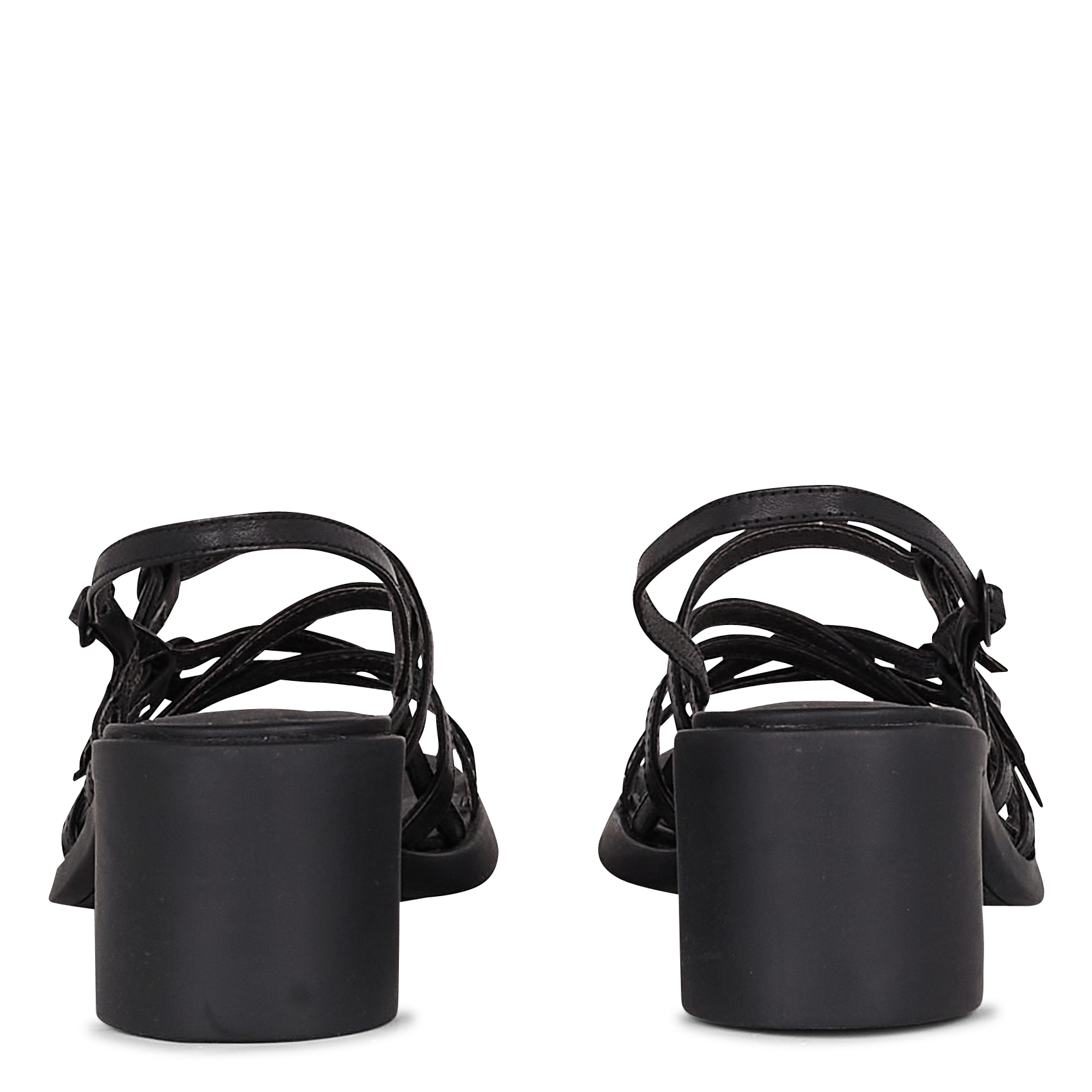 Sale High Leather Cross-strap Sandals 