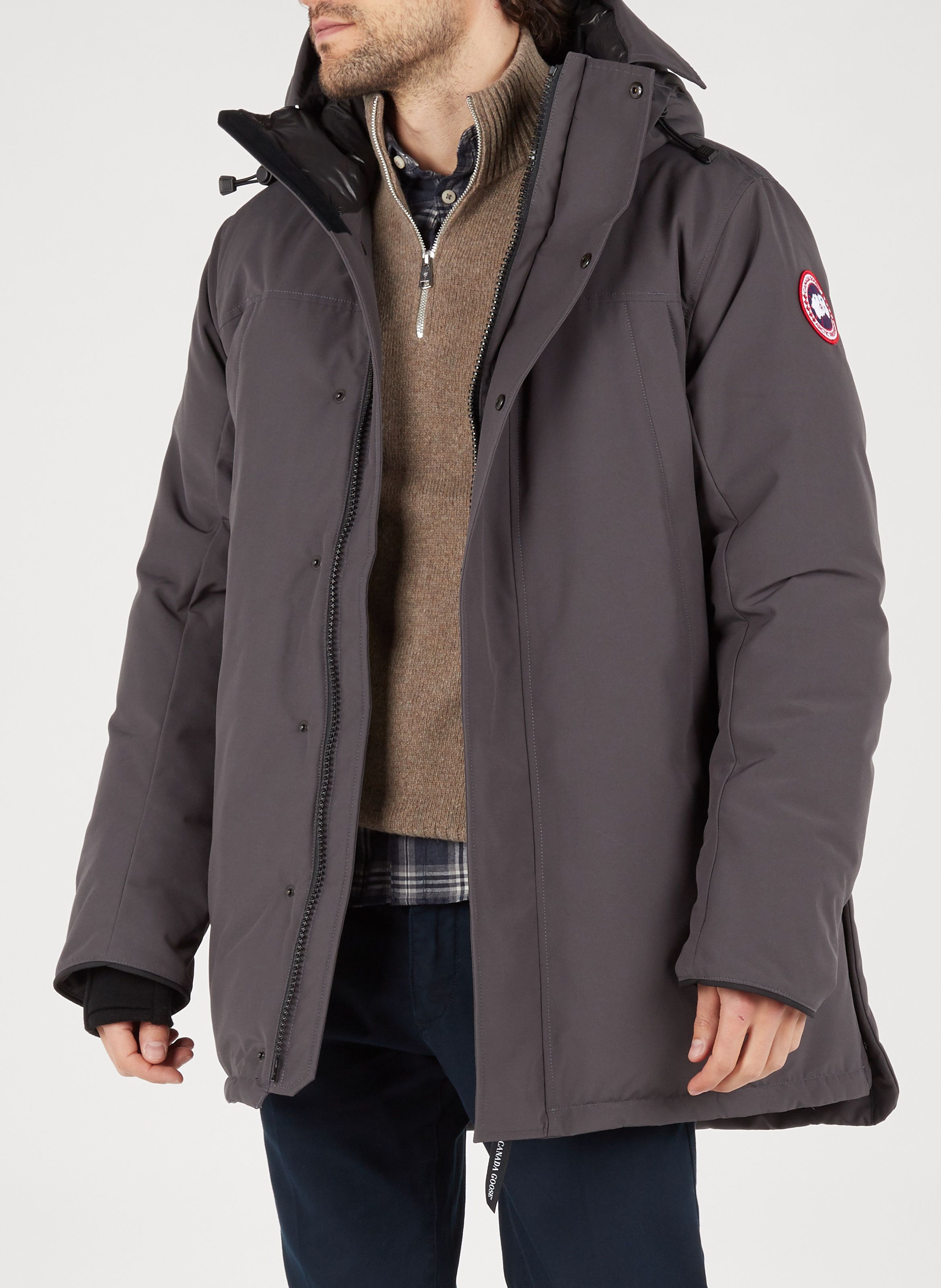 canada goose grey parka mens