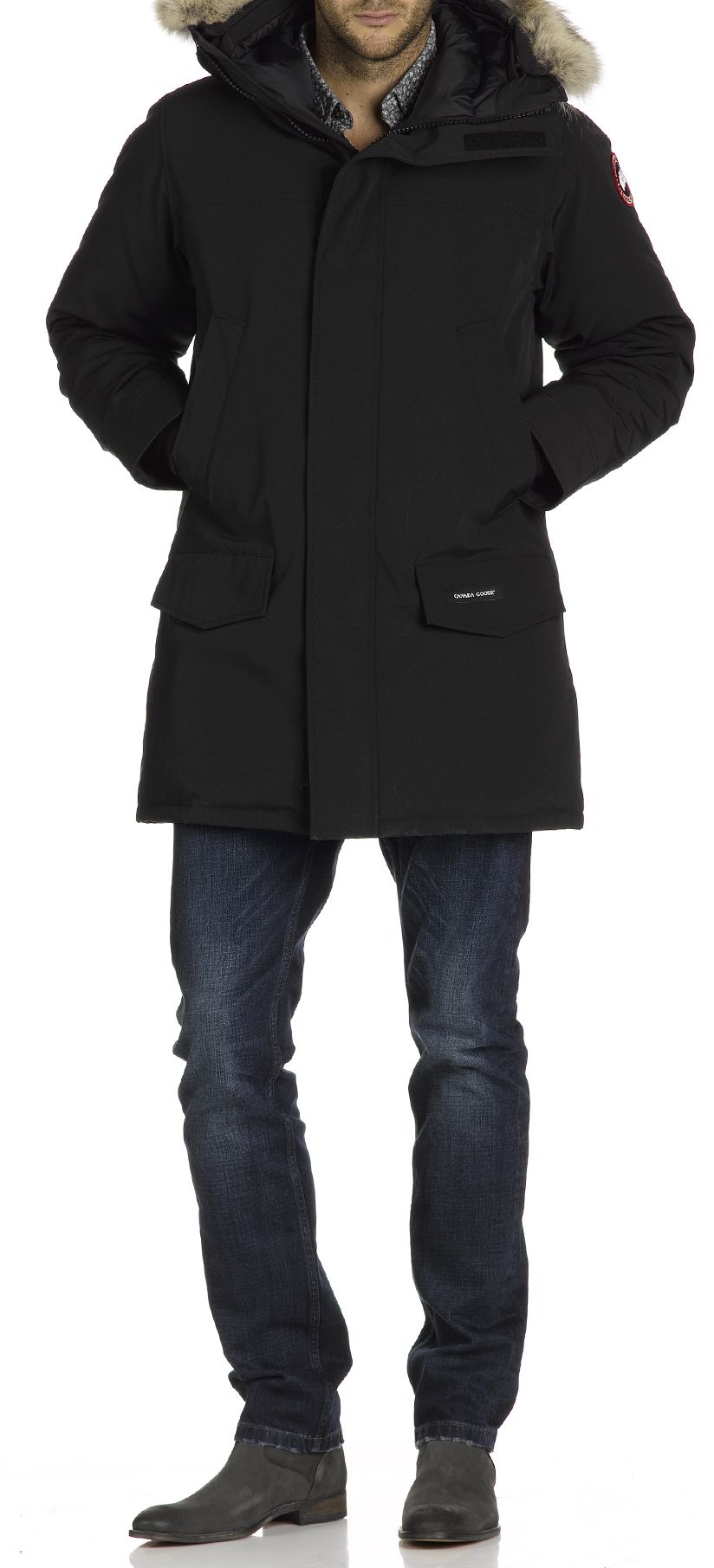 langford parka with hood trim