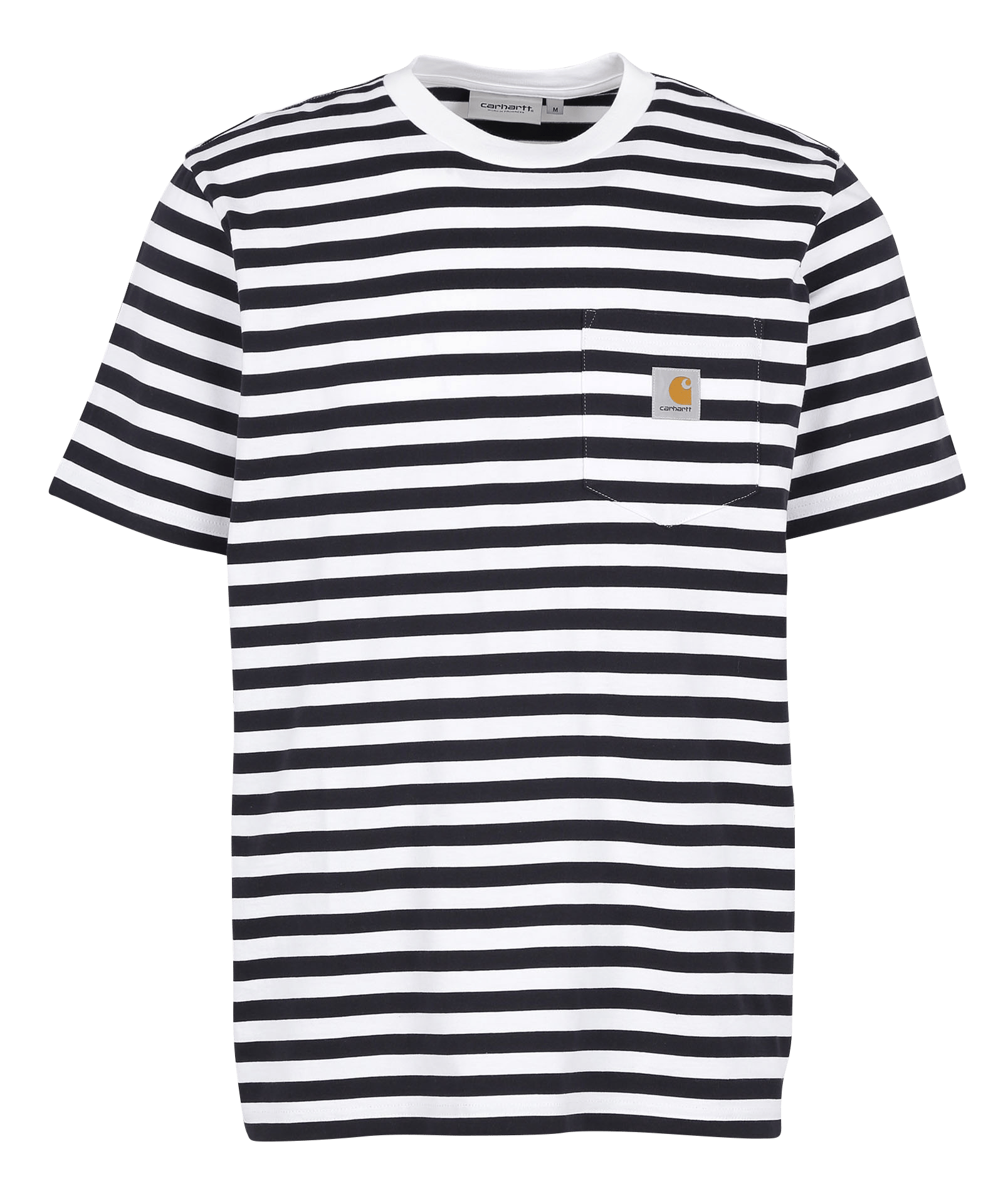 Regular-fit Round-neck Striped Cotton 