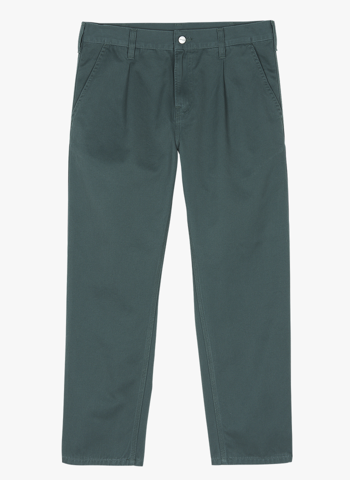 CARHARTT WIP Green Straight-leg cotton pants