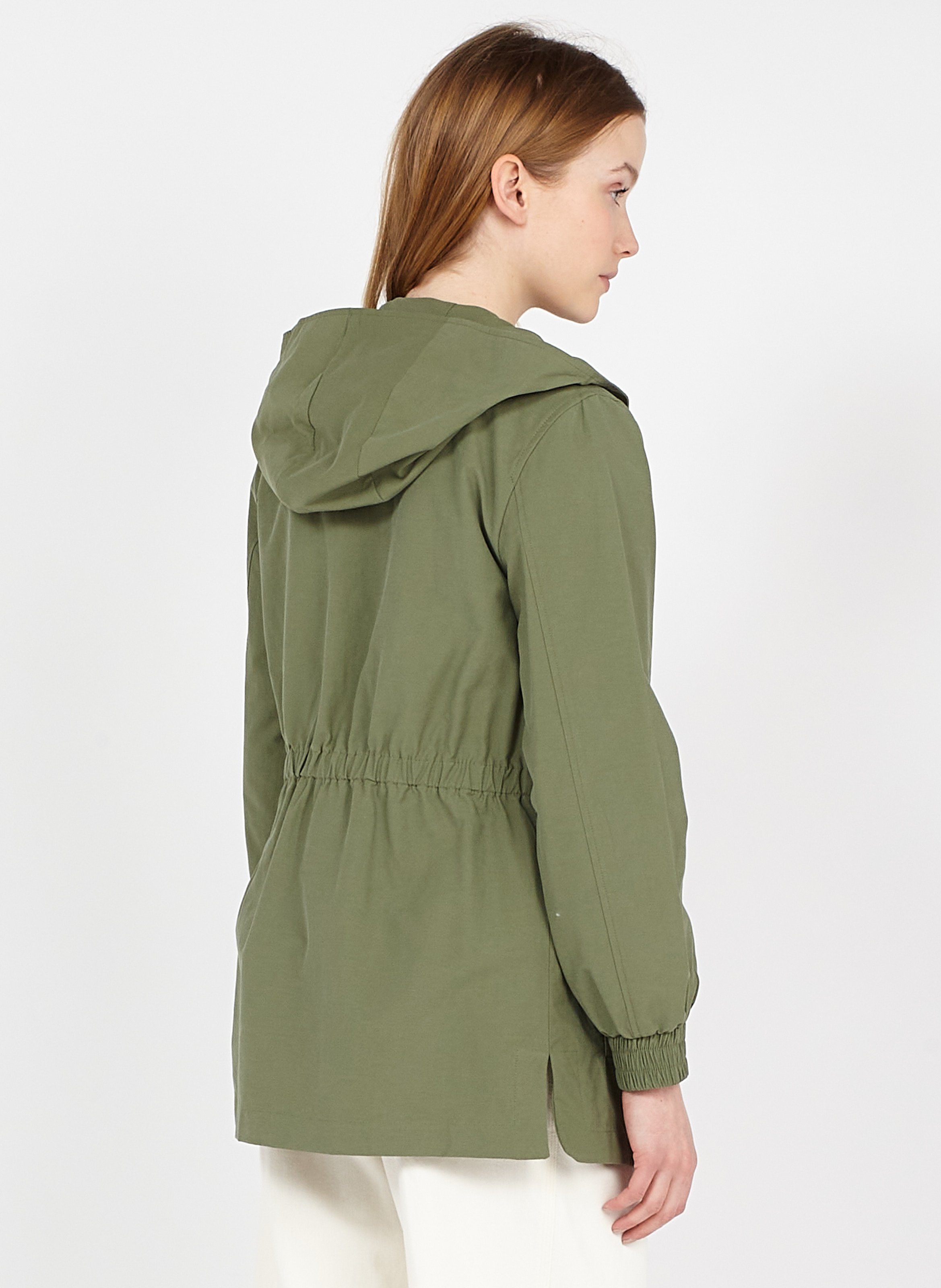 khaki lightweight parka