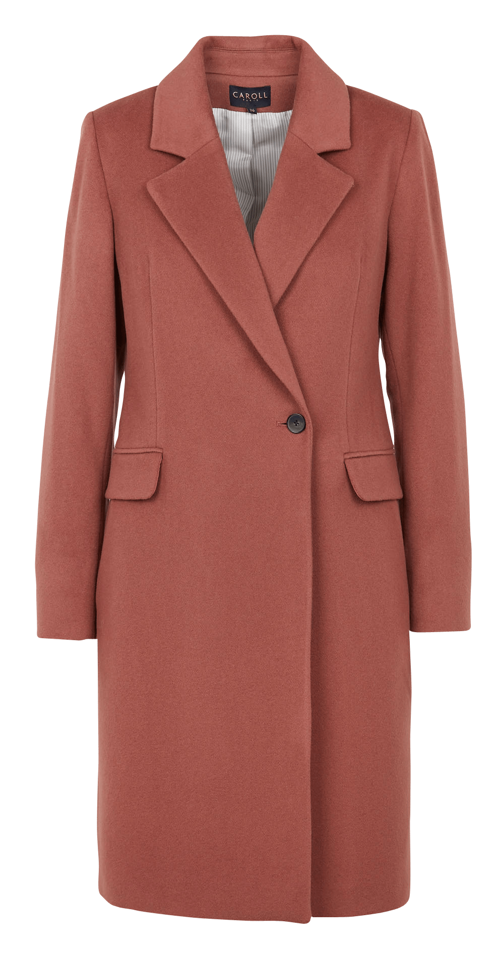 long fitted coat